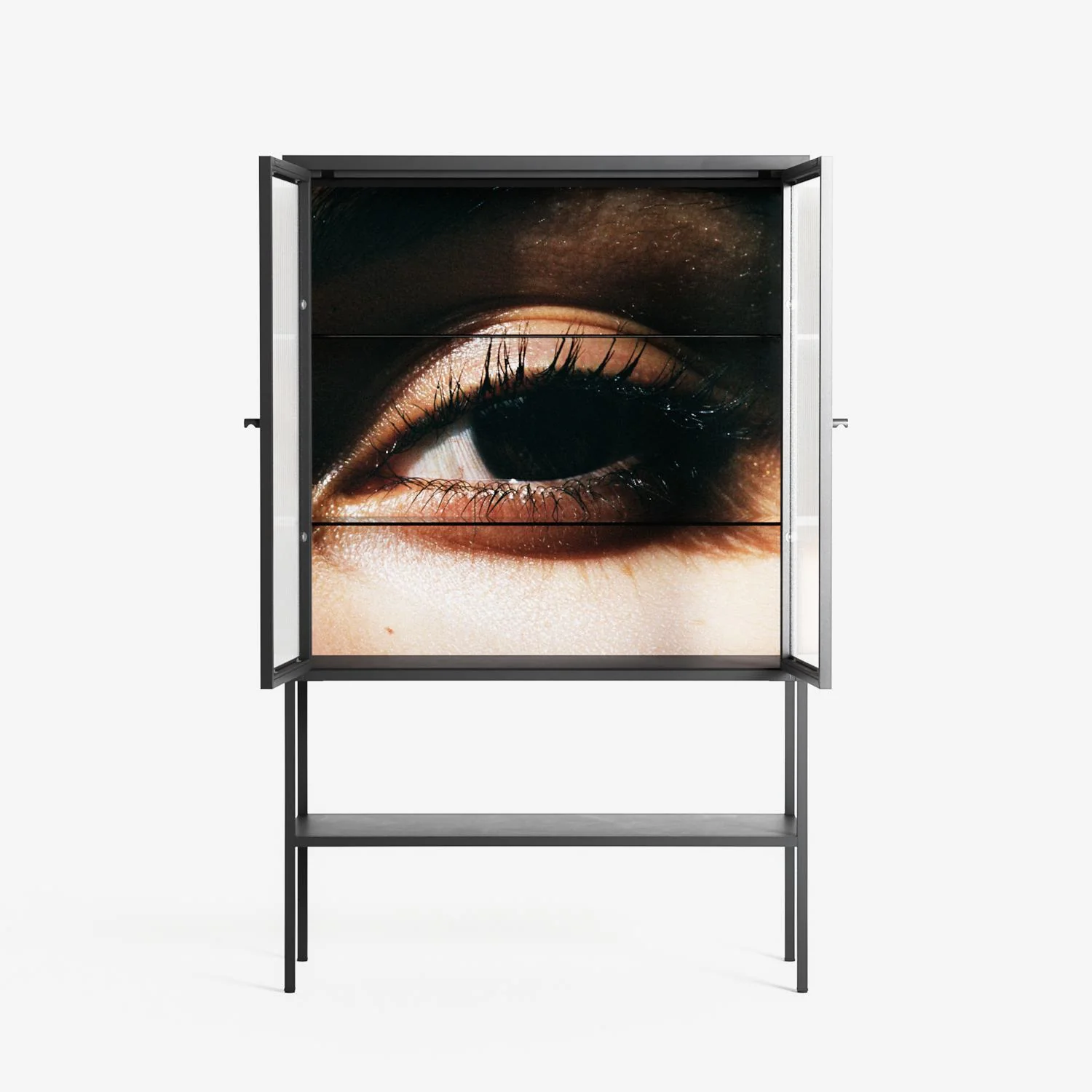 Gem - Loft Cabinet - Nadia Ryder - Antracite - Reeded glass - Image 3
