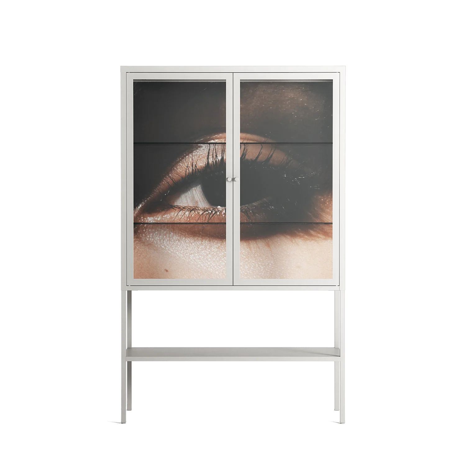Gem - Loft Cabinet - Nadia Ryder - Chalk - Clear glass