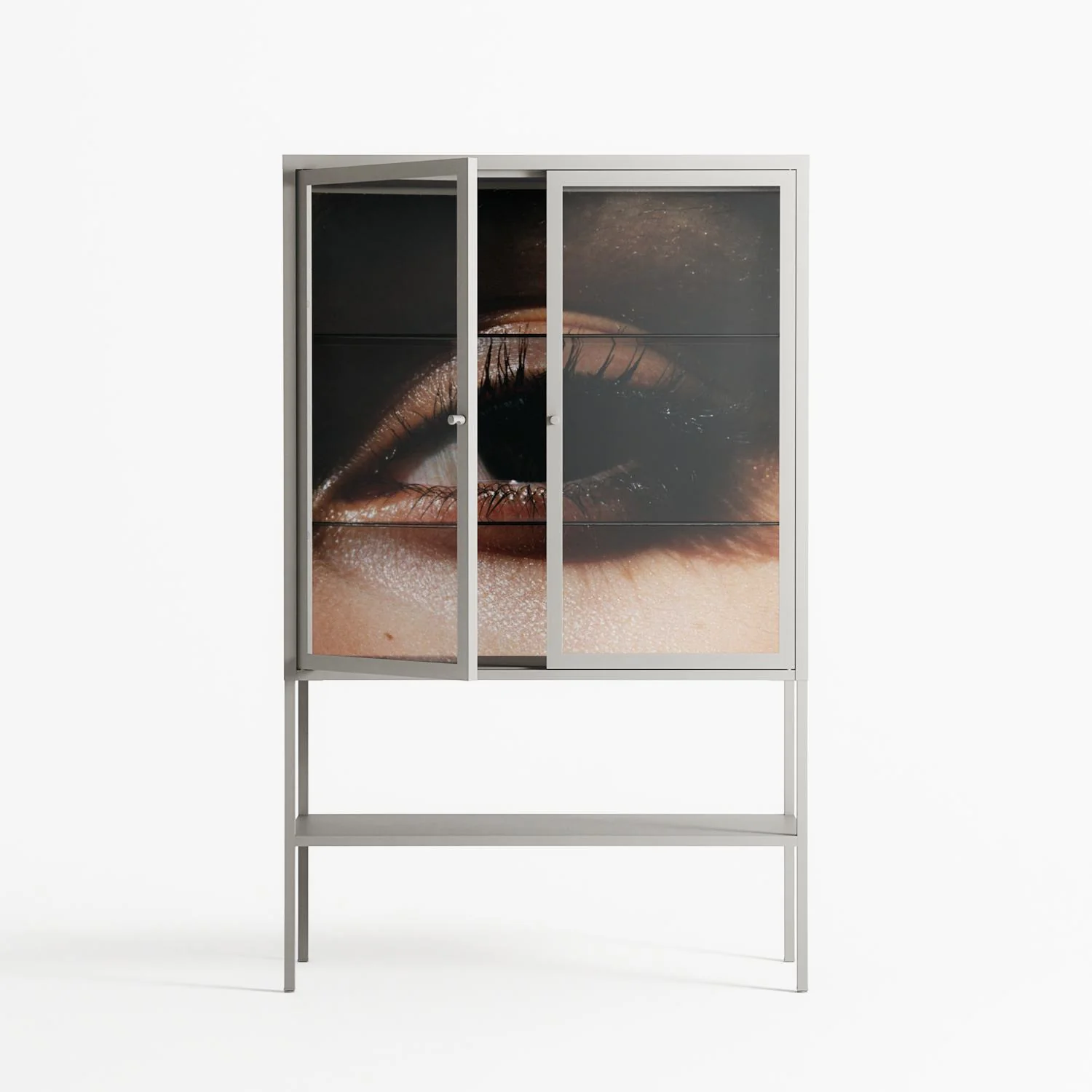 Gem - Loft Cabinet - Nadia Ryder - Chalk - Clear glass - Image 2