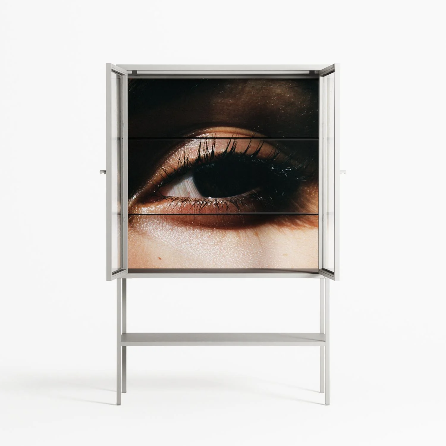Gem - Loft Cabinet - Nadia Ryder - Chalk - Clear glass - Image 3