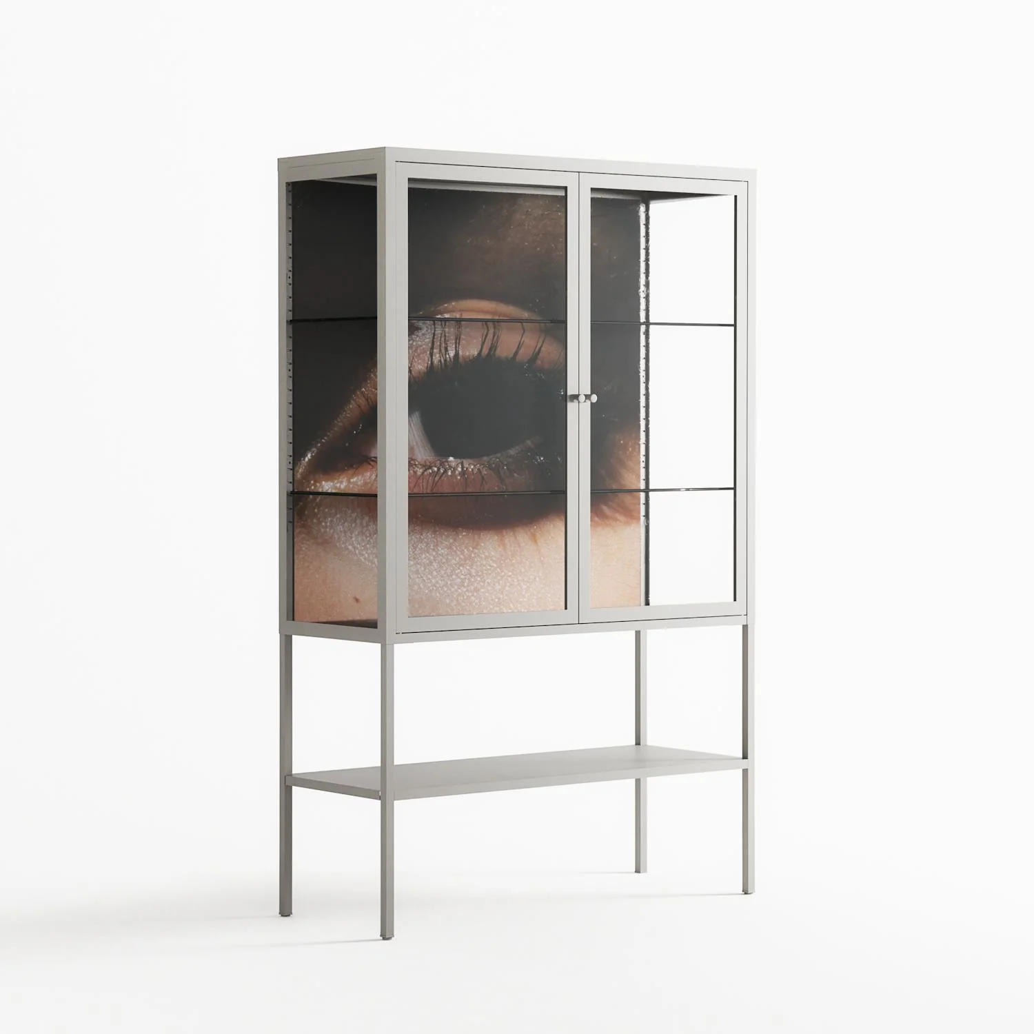Gem - Loft Cabinet - Nadia Ryder - Chalk - Clear glass - Image 4