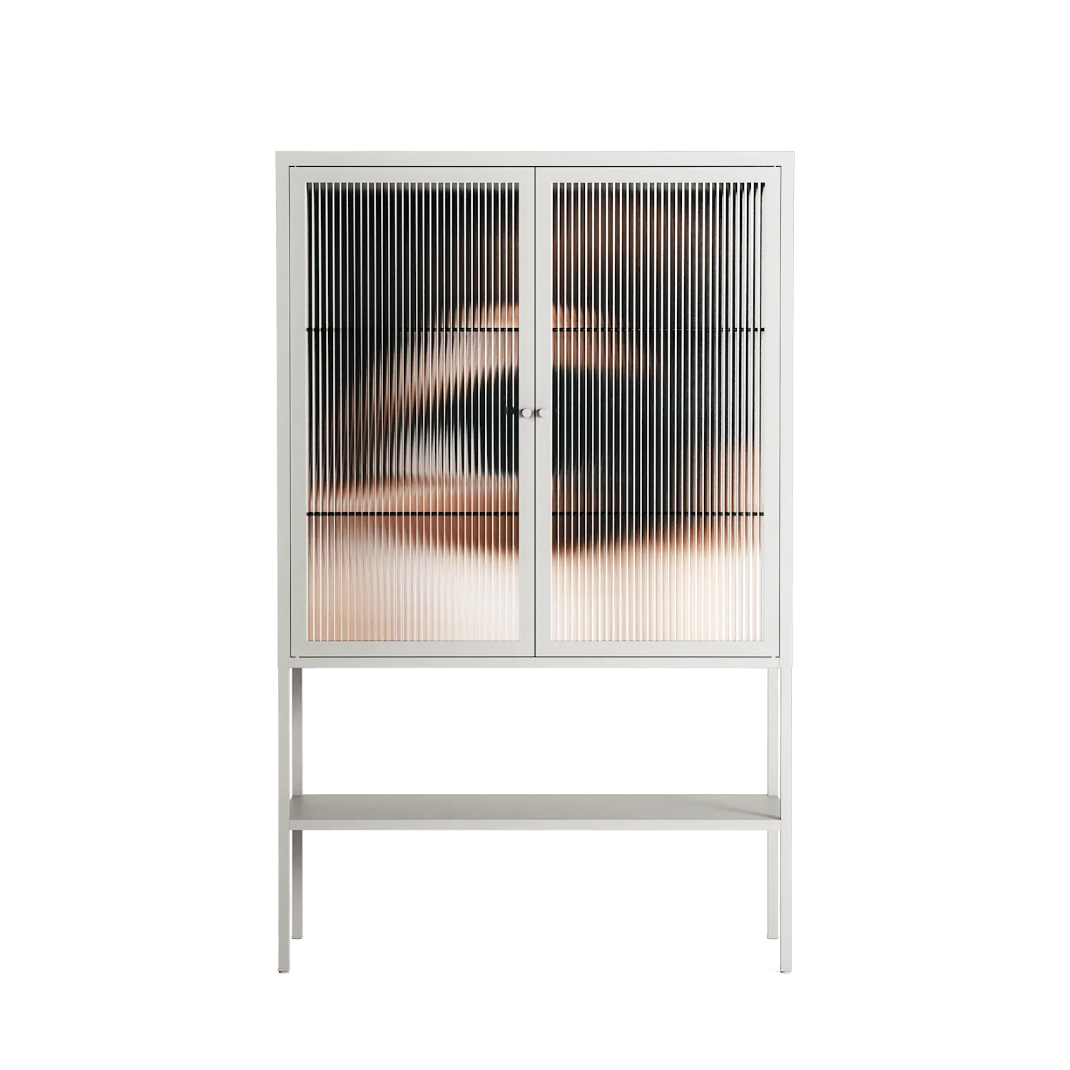 Gem - Loft Cabinet - Nadia Ryder - Chalk - Reeded glass