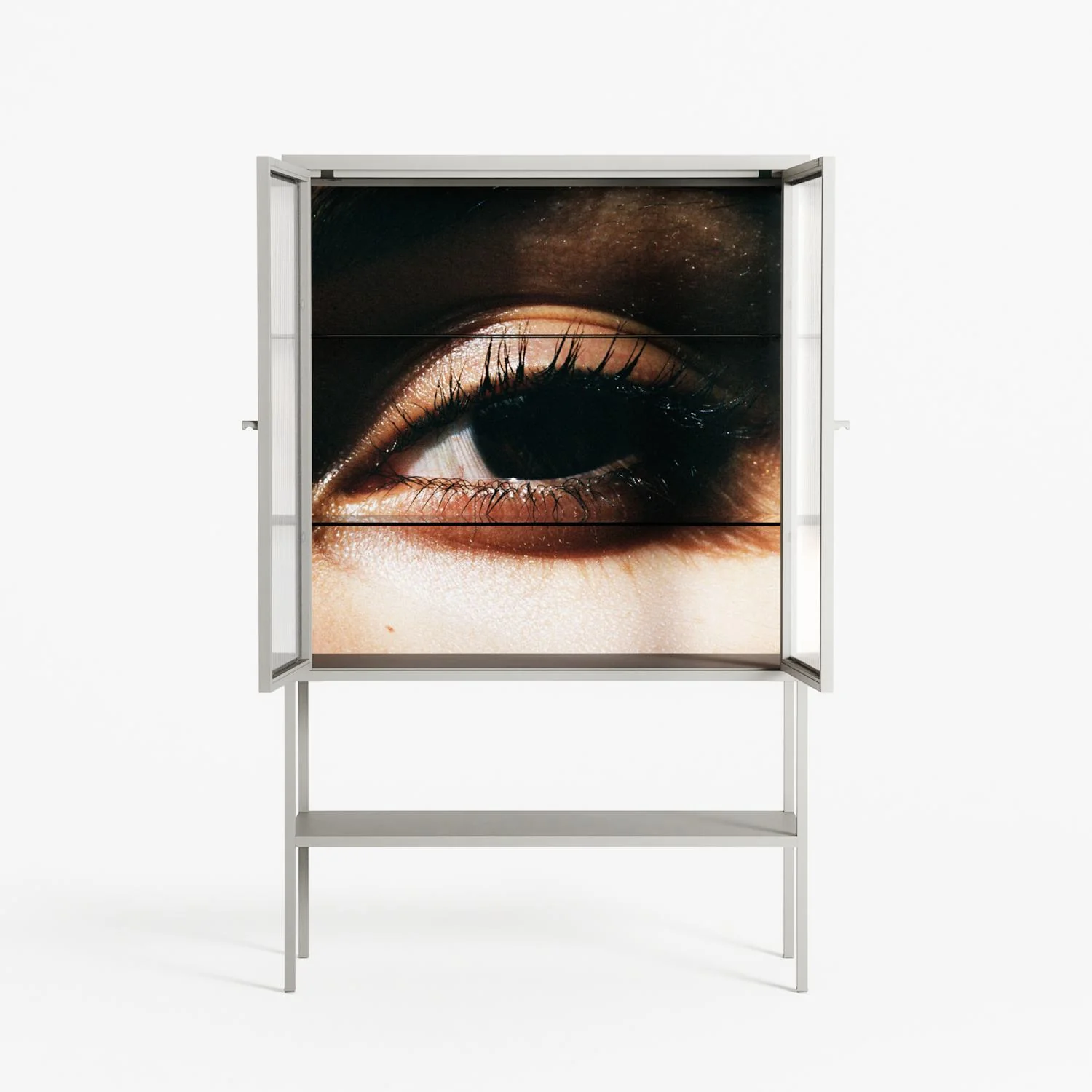 Gem - Loft Cabinet - Nadia Ryder - Chalk - Reeded glass - Image 3