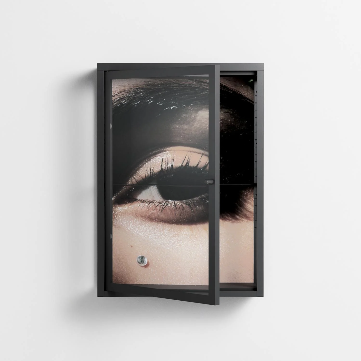 Gem - Wall Cabinet - Nadia Ryder - Antracite - Clear glass - Image 2