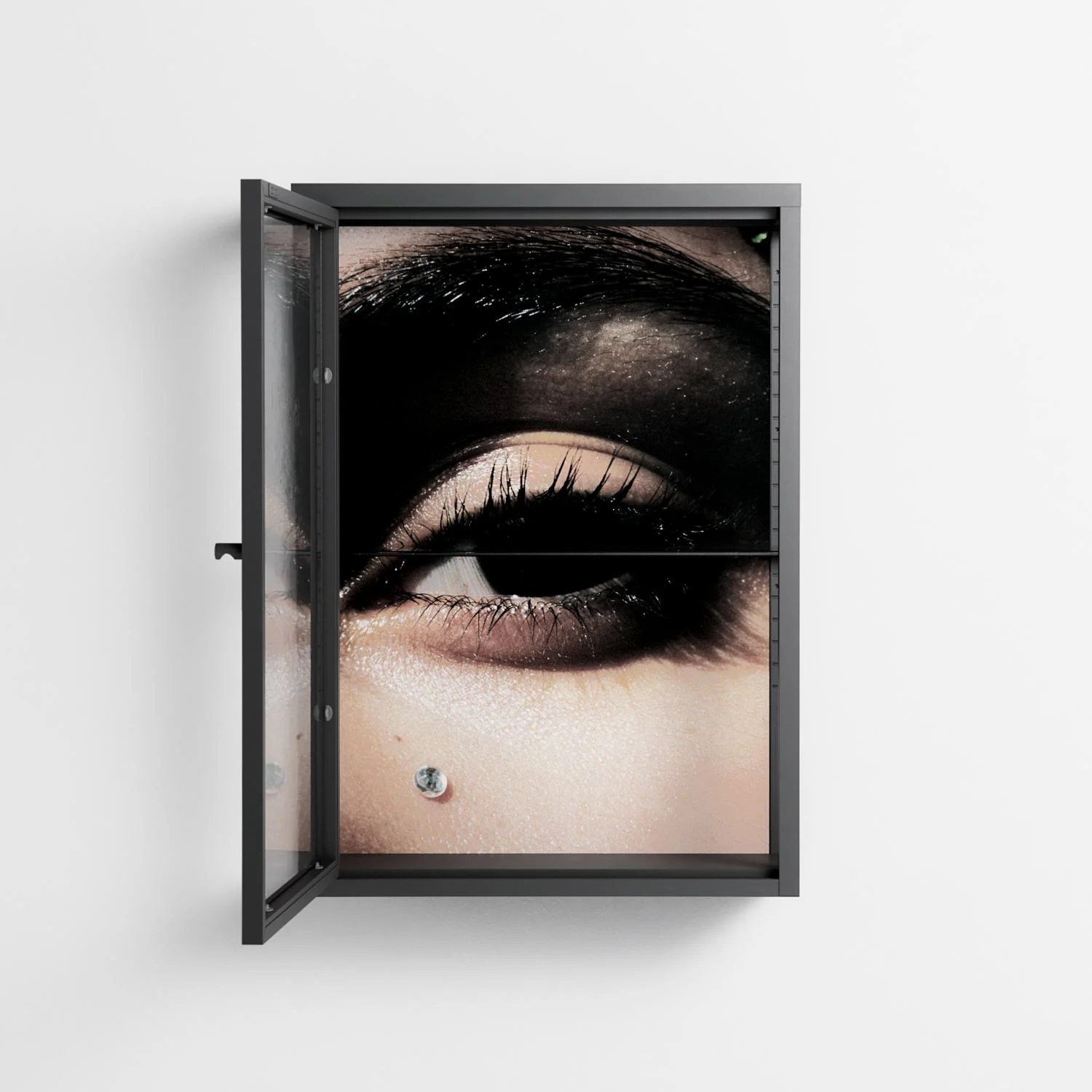 Gem - Wall Cabinet - Nadia Ryder - Antracite - Clear glass - Image 3
