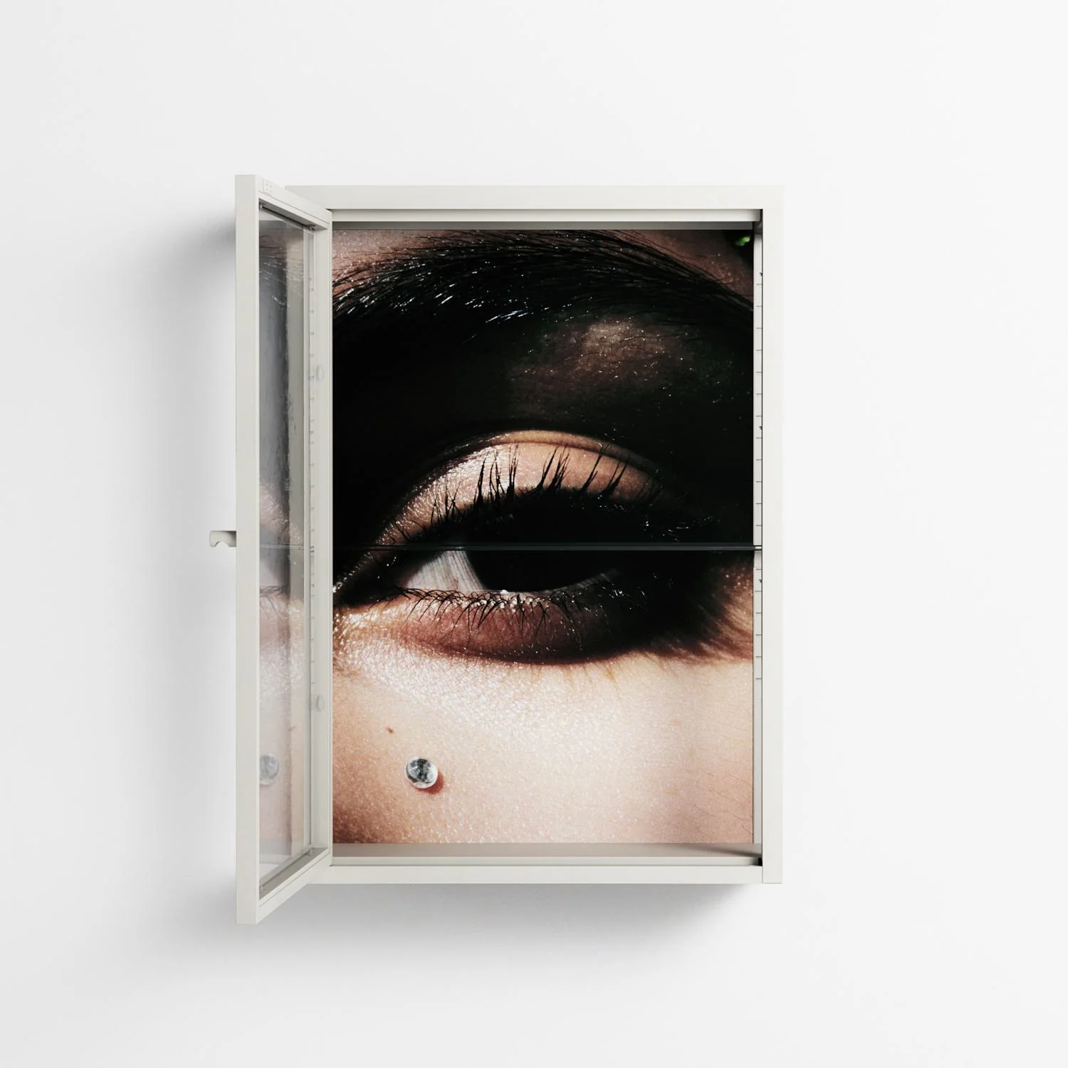 Gem - Wall Cabinet - Nadia Ryder - Chalk - Clear glass - Image 3
