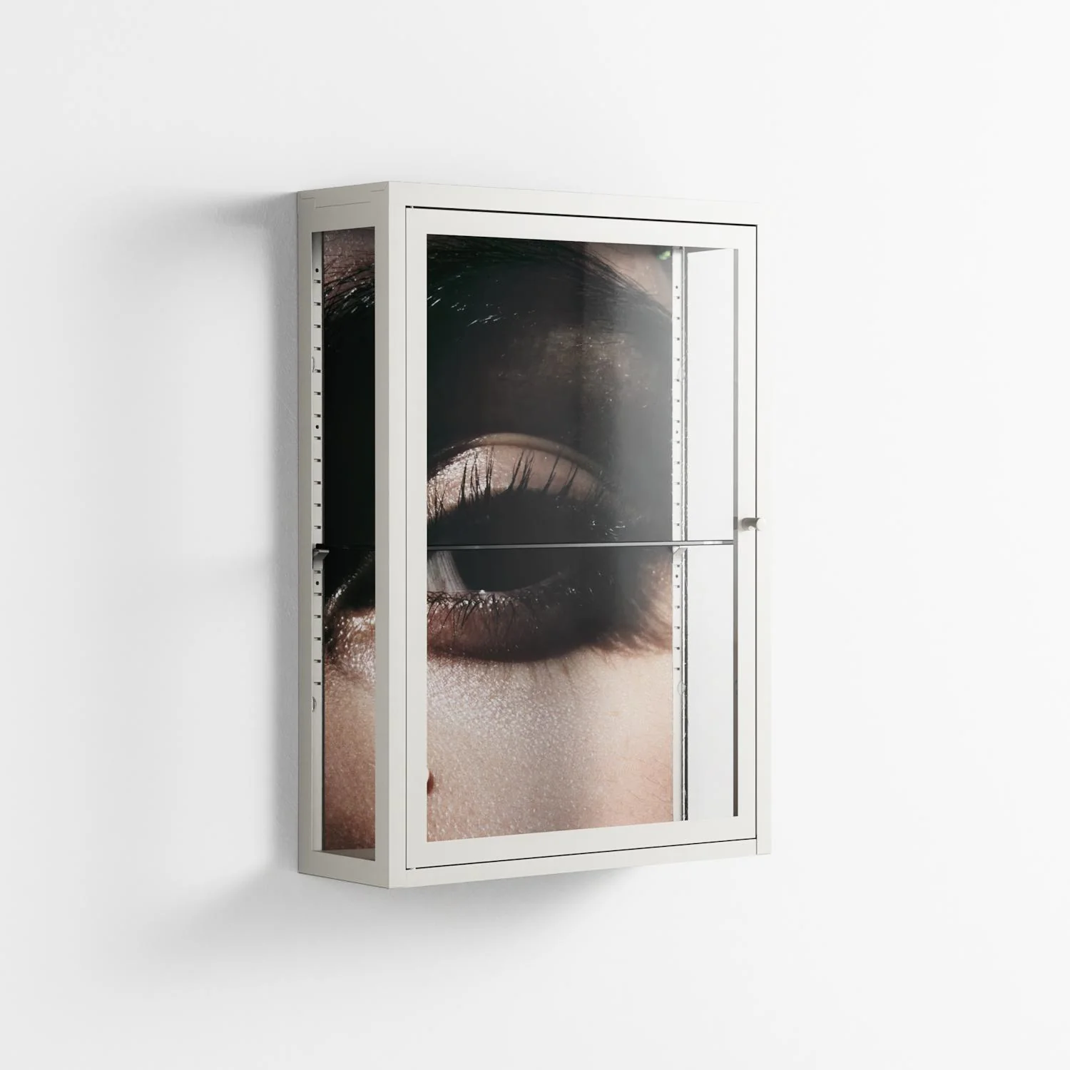 Gem - Wall Cabinet - Nadia Ryder - Chalk - Clear glass - Image 4
