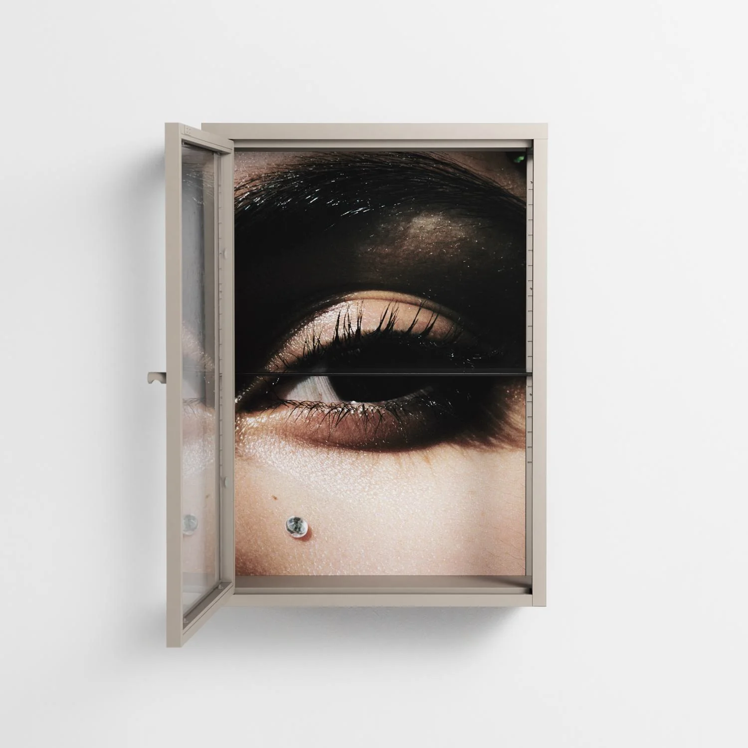 Gem - Wall Cabinet - Nadia Ryder - Pebble - Clear glass - Image 3
