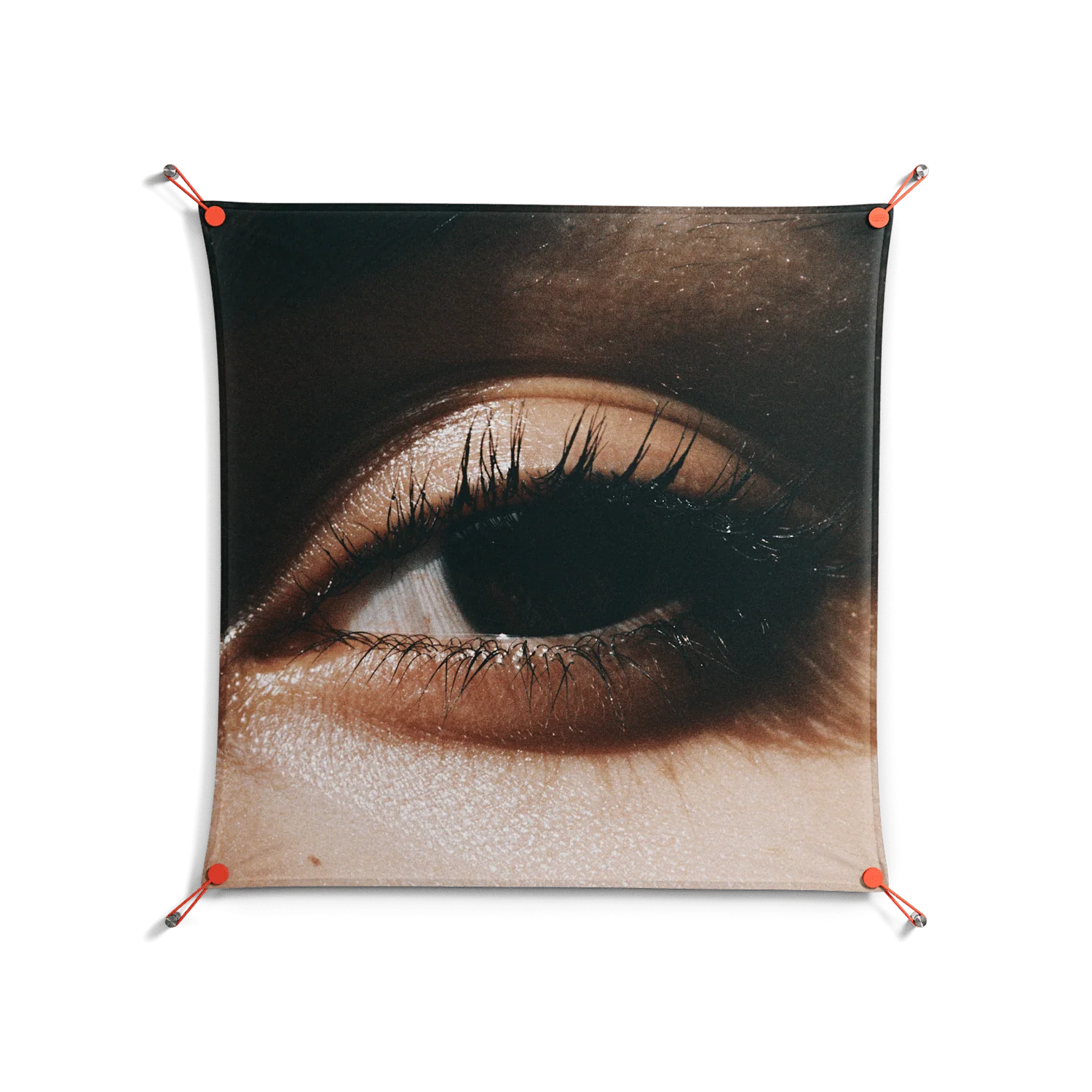 Gem - Work On Wall - Nadia Ryder - Orange - 90 x 90 cm