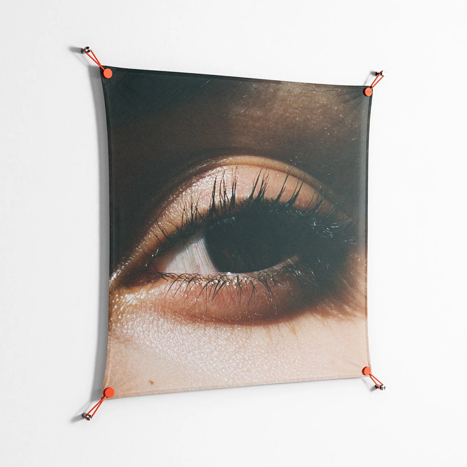 Gem - Work On Wall - Nadia Ryder - Orange - 90 x 90 cm - Image 2