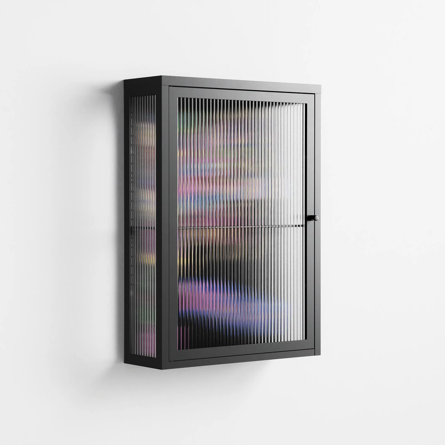 Gentleman - Wall Cabinet - Cezar Berje - Antracite - Reeded glass - Image 4