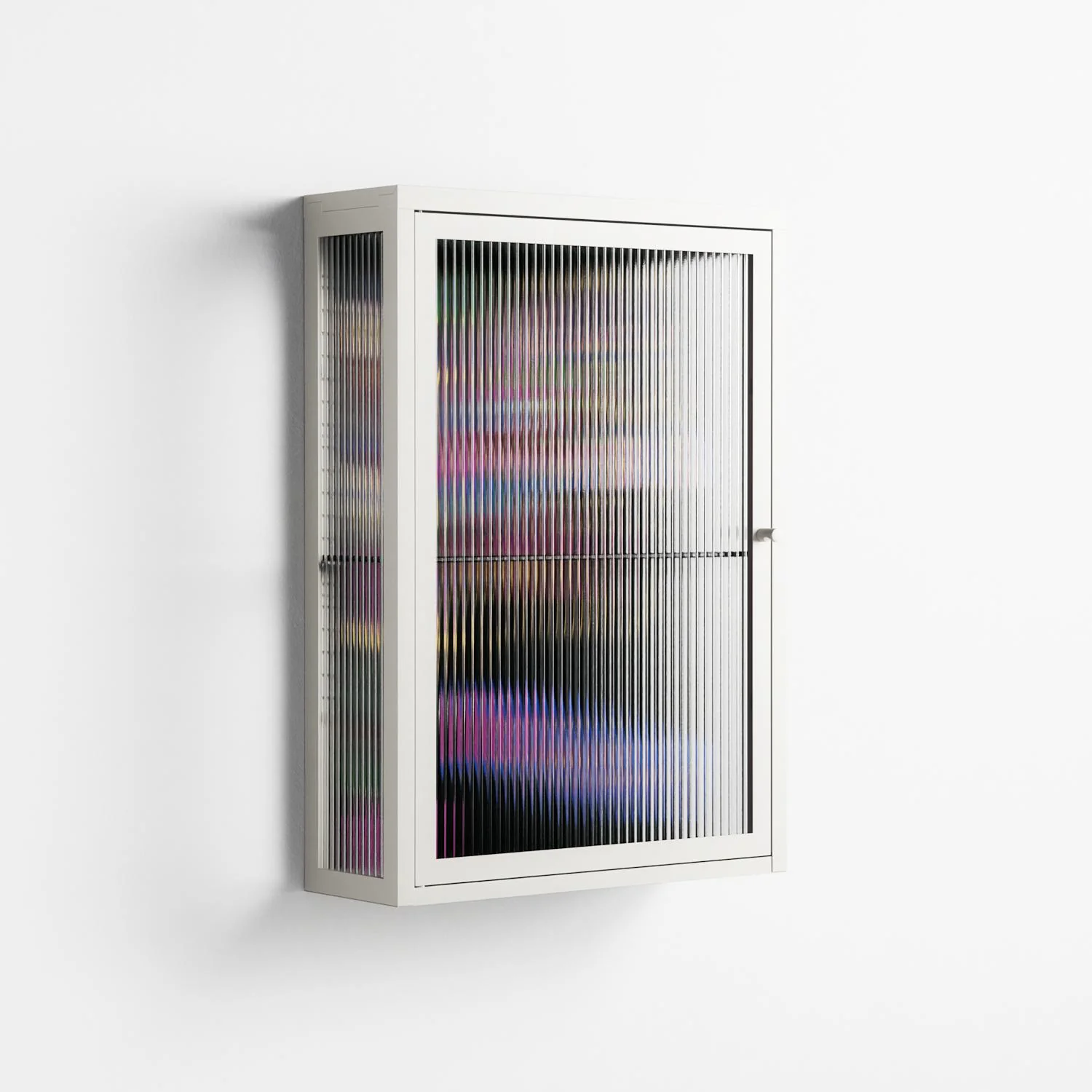 Gentleman - Wall Cabinet - Cezar Berje - Chalk - Reeded glass - Image 4