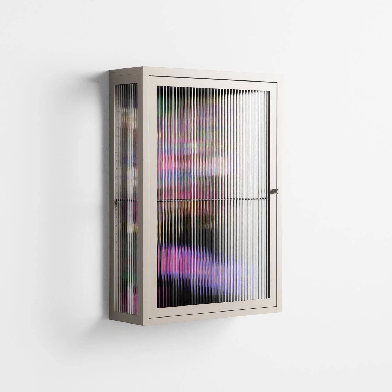 Gentleman - Wall Cabinet - Cezar Berje - Pebble - Reeded glass - Image 4