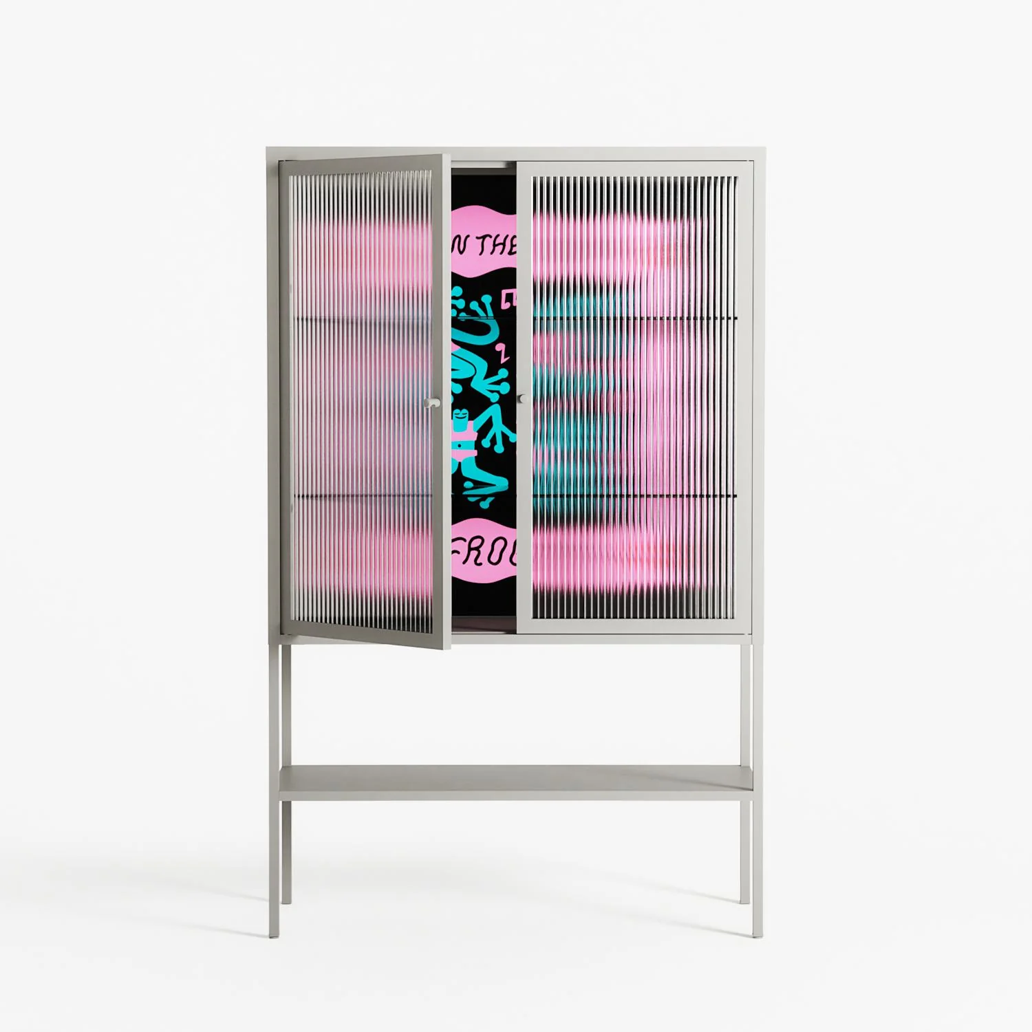 Get In The Fucking Frog Pit - Loft Cabinet - Aley Wild - Chalk - Reeded glass - Image 2
