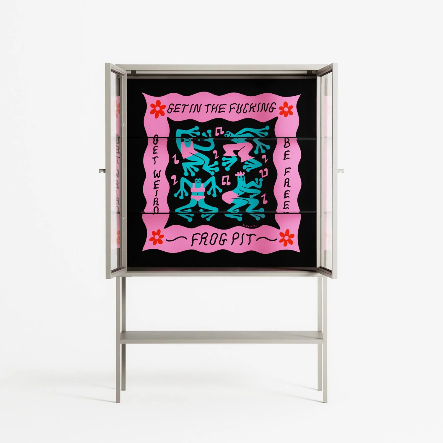 Get In The Fucking Frog Pit - Loft Cabinet - Aley Wild - Pebble - Clear glass - Image 3