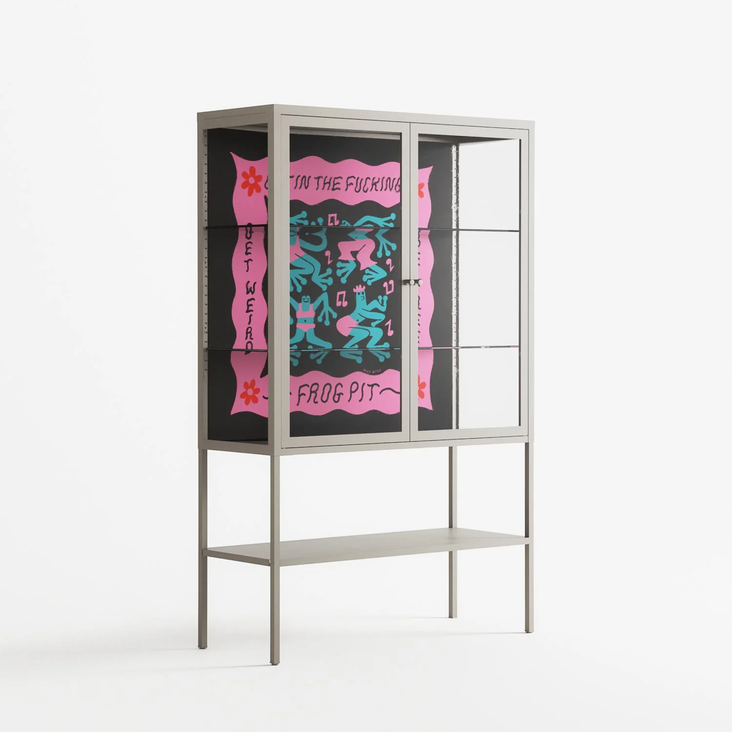 Get In The Fucking Frog Pit - Loft Cabinet - Aley Wild - Pebble - Clear glass - Image 4