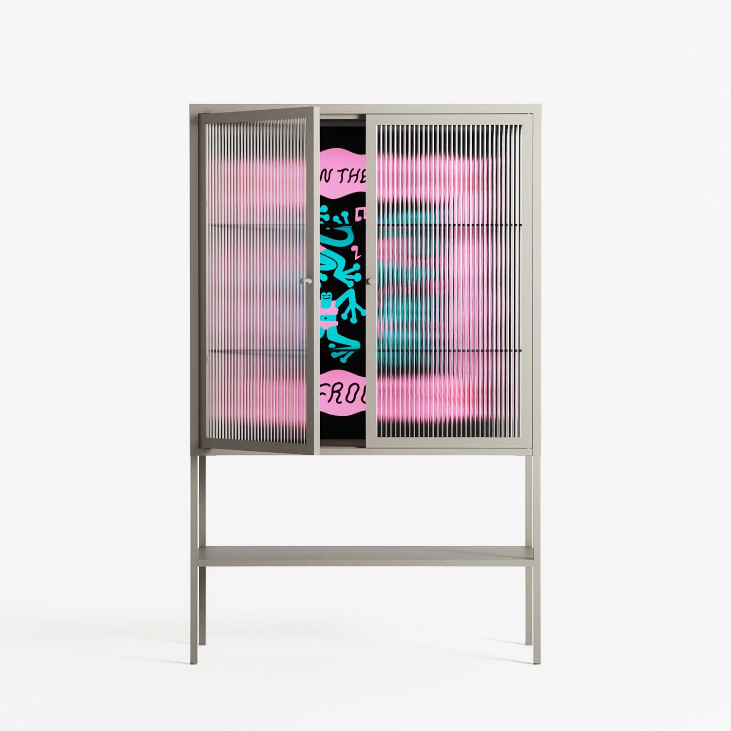 Get In The Fucking Frog Pit - Loft Cabinet - Aley Wild - Pebble - Reeded glass - Image 2