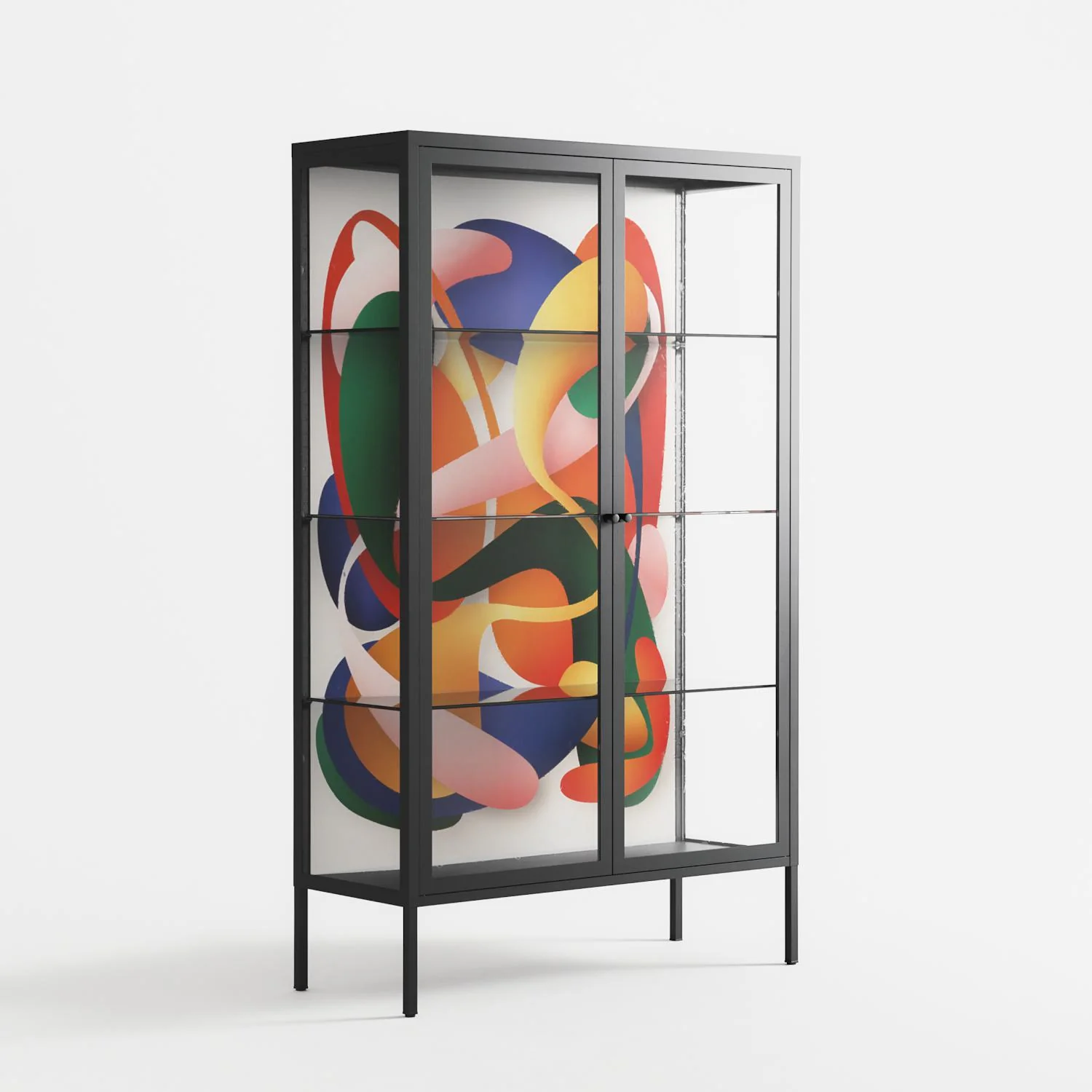 Gloss - Cabinet - Vratislav Pecka - Antracite - Clear glass - Image 4