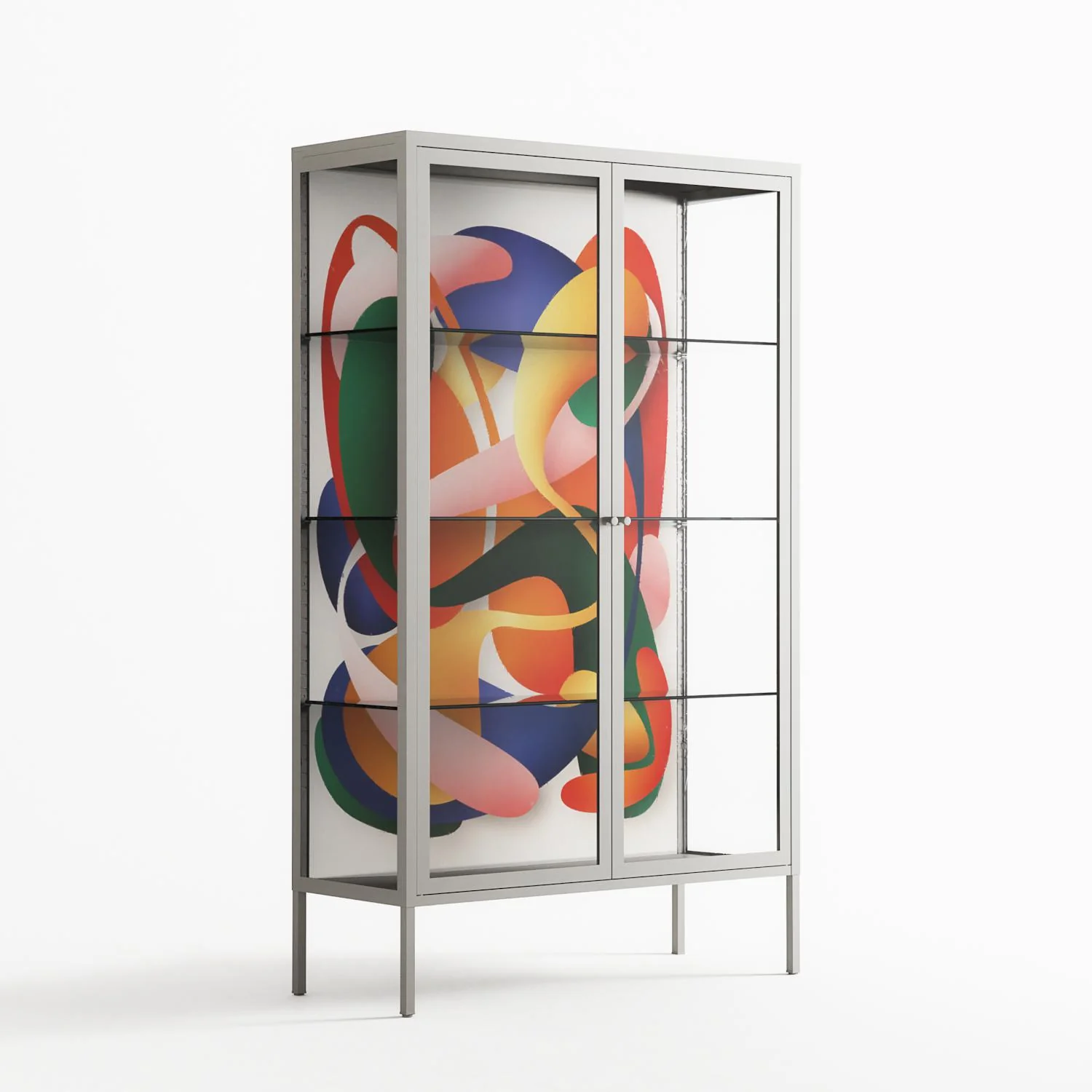 Gloss - Cabinet - Vratislav Pecka - Chalk - Clear glass - Image 4