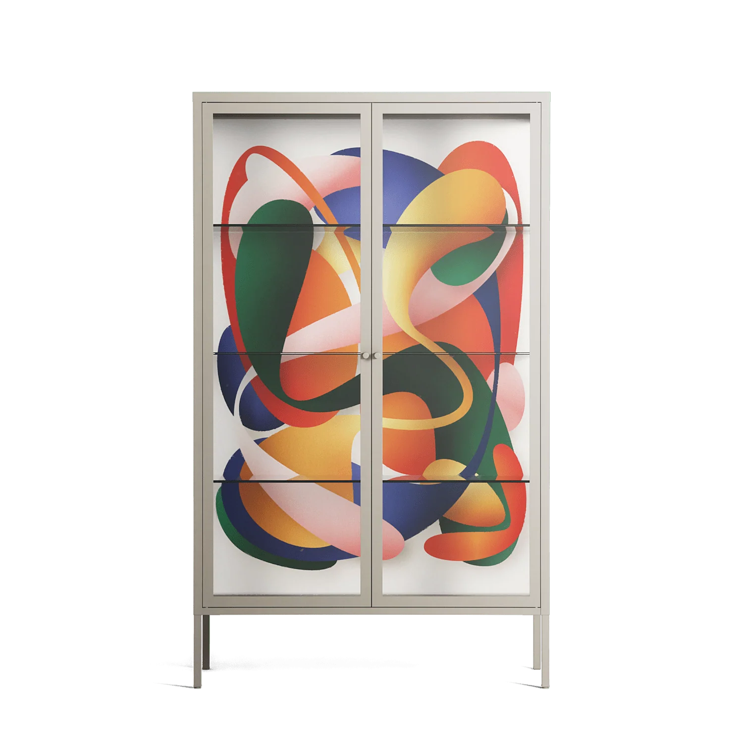 Gloss - Cabinet - Vratislav Pecka - Pebble - Clear glass