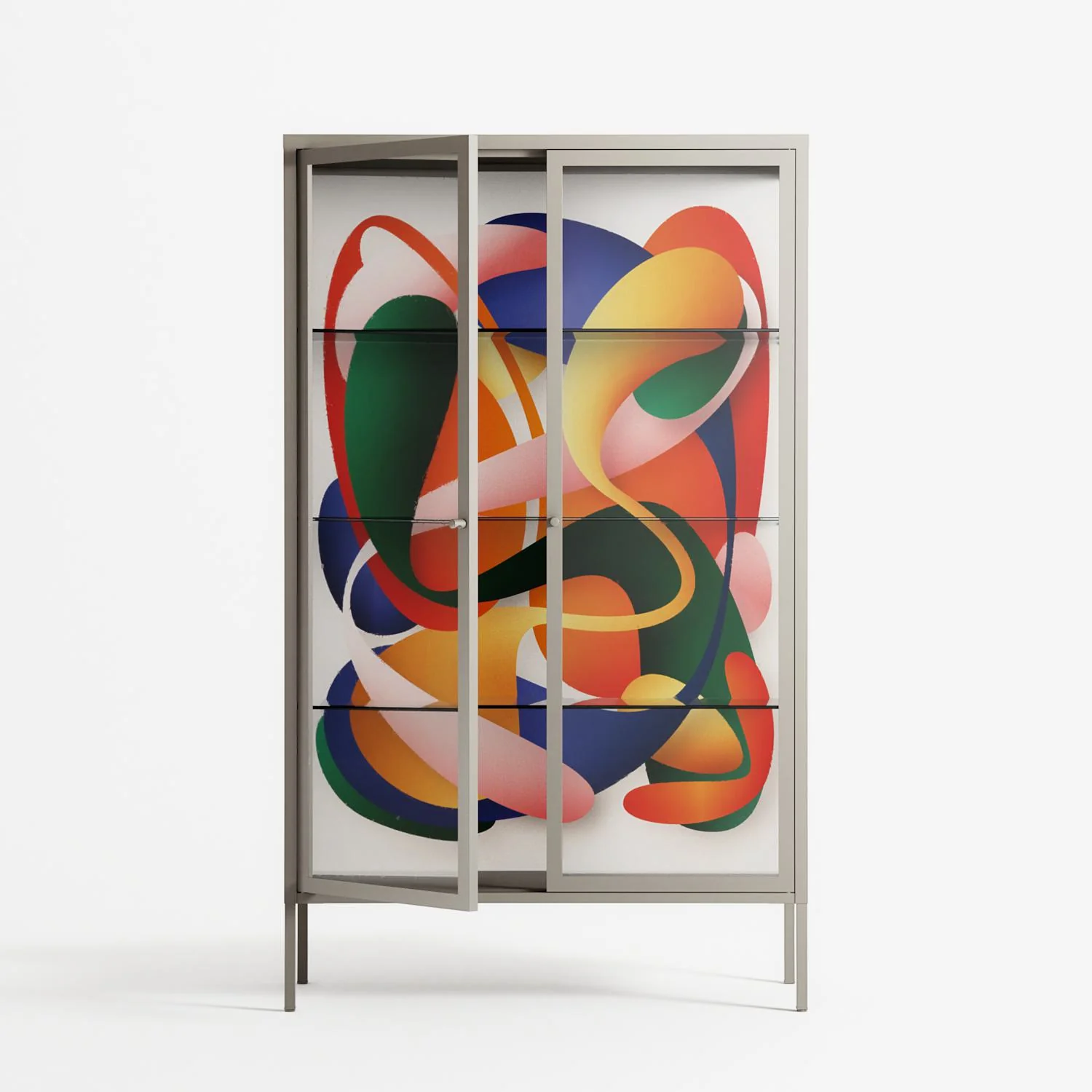 Gloss - Cabinet - Vratislav Pecka - Pebble - Clear glass - Image 2