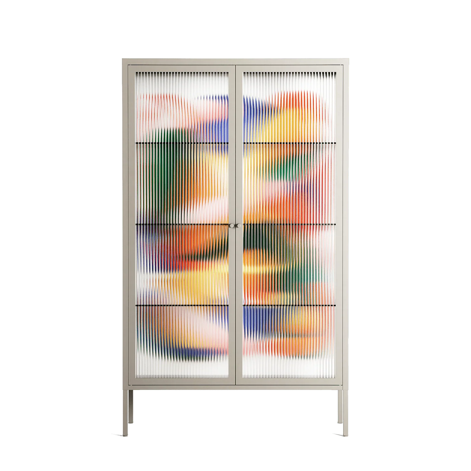 Gloss - Cabinet - Vratislav Pecka - Pebble - Reeded glass