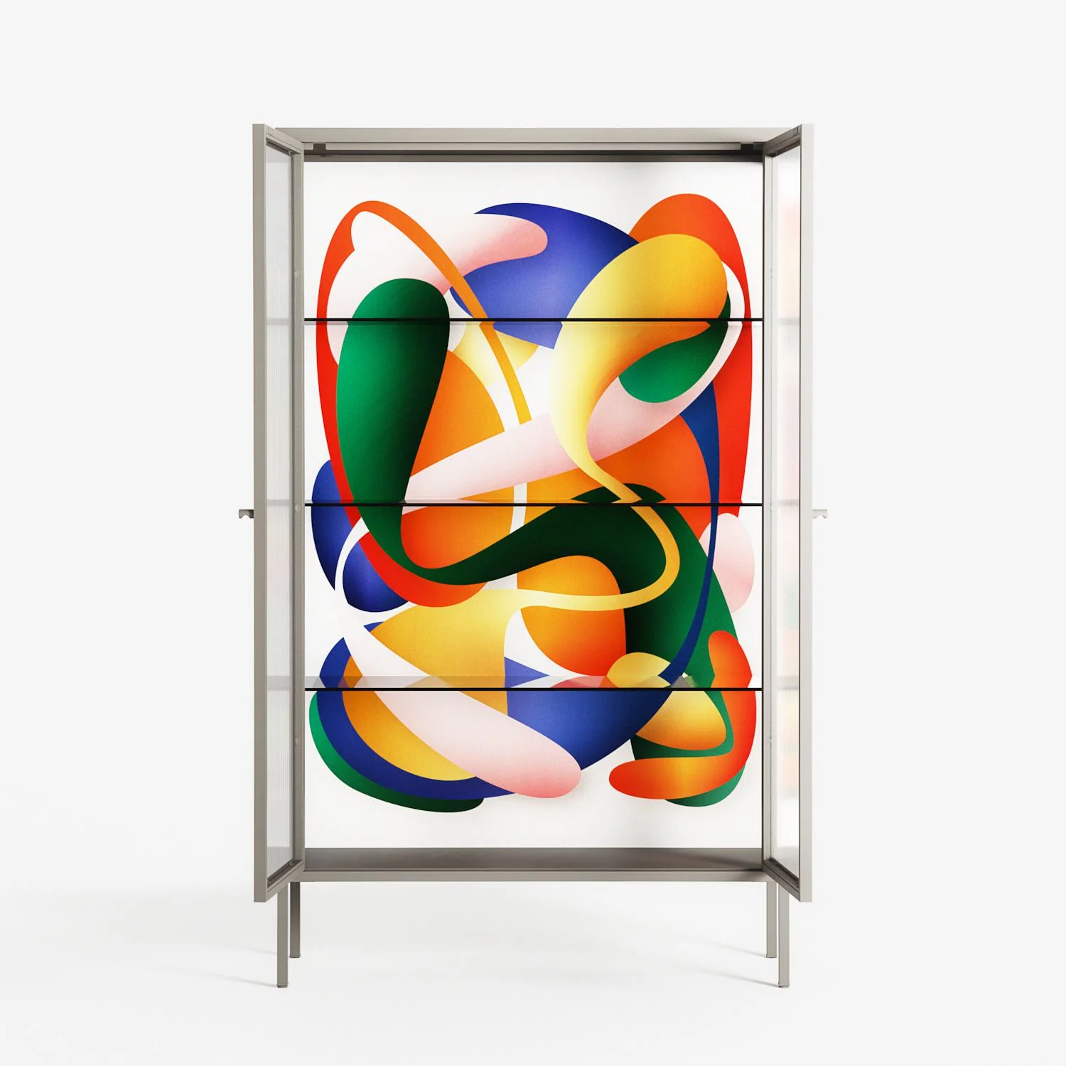 Gloss - Cabinet - Vratislav Pecka - Pebble - Reeded glass - Image 3