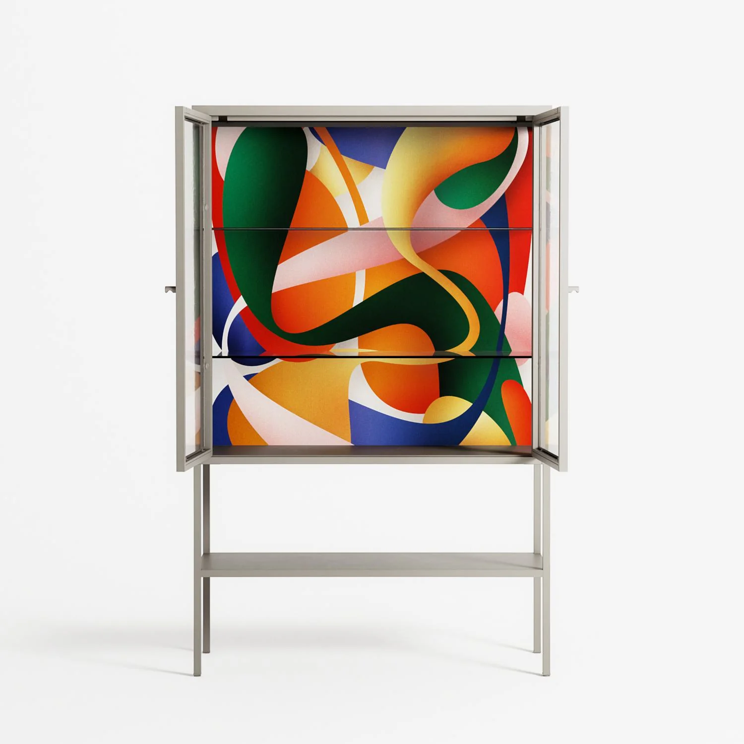 Gloss - Loft Cabinet - Vratislav Pecka - Pebble - Clear glass - Image 3