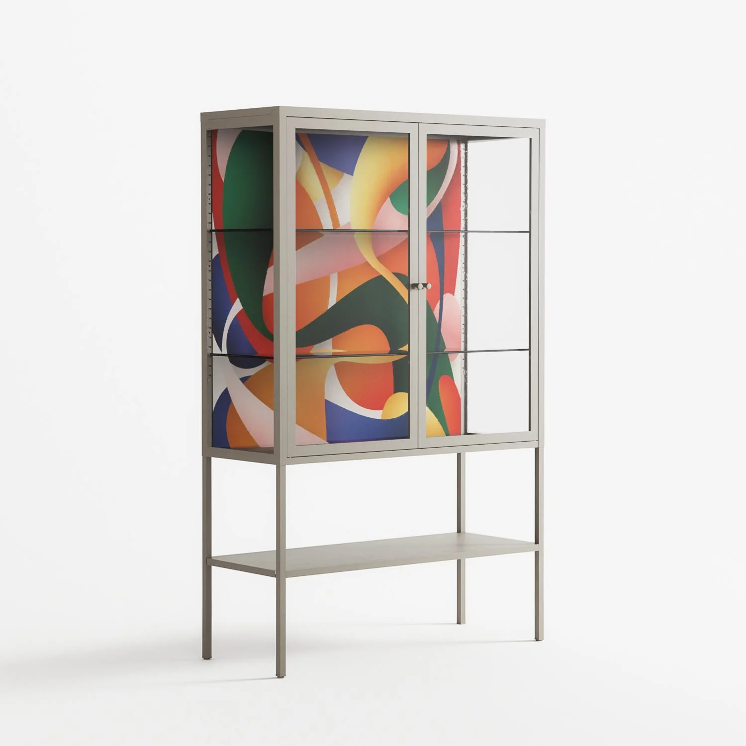 Gloss - Loft Cabinet - Vratislav Pecka - Pebble - Clear glass - Image 4