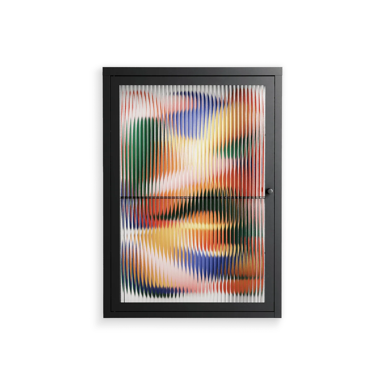 Gloss - Wall Cabinet - Vratislav Pecka - Antracite - Reeded glass