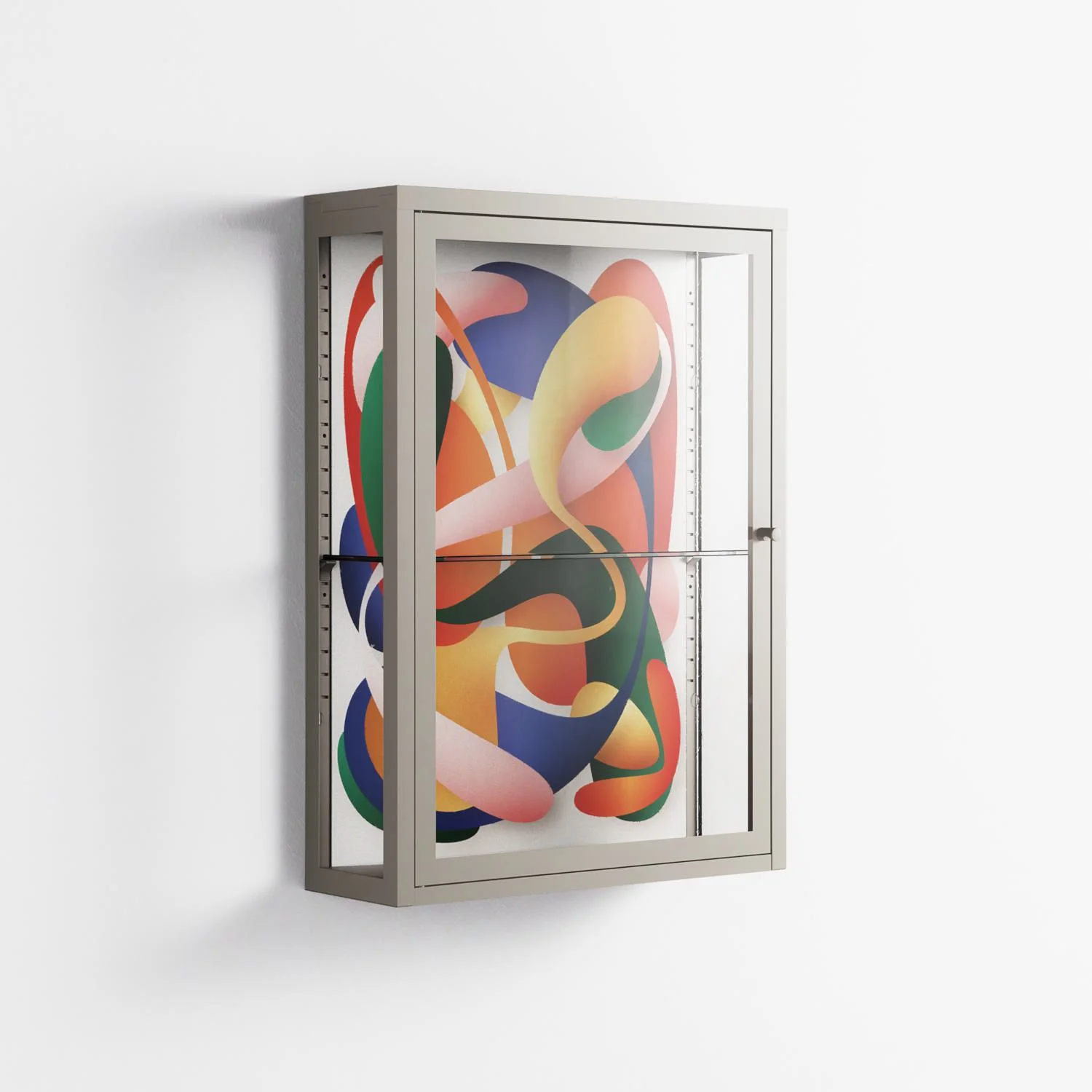 Gloss - Wall Cabinet - Vratislav Pecka - Pebble - Clear glass - Image 4