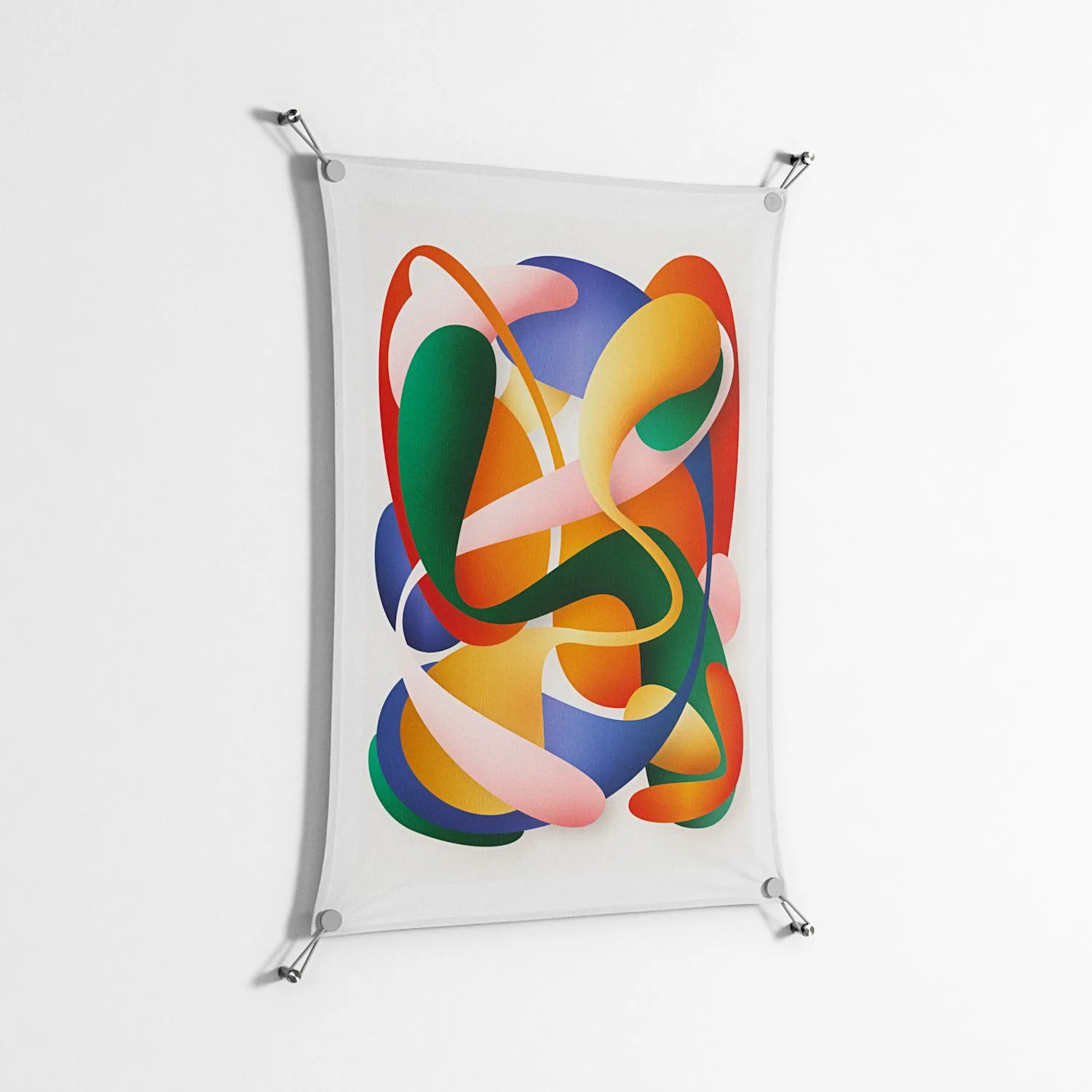 Gloss - Work On Wall - Vratislav Pecka - Silver - 70 x 100 cm - Image 2