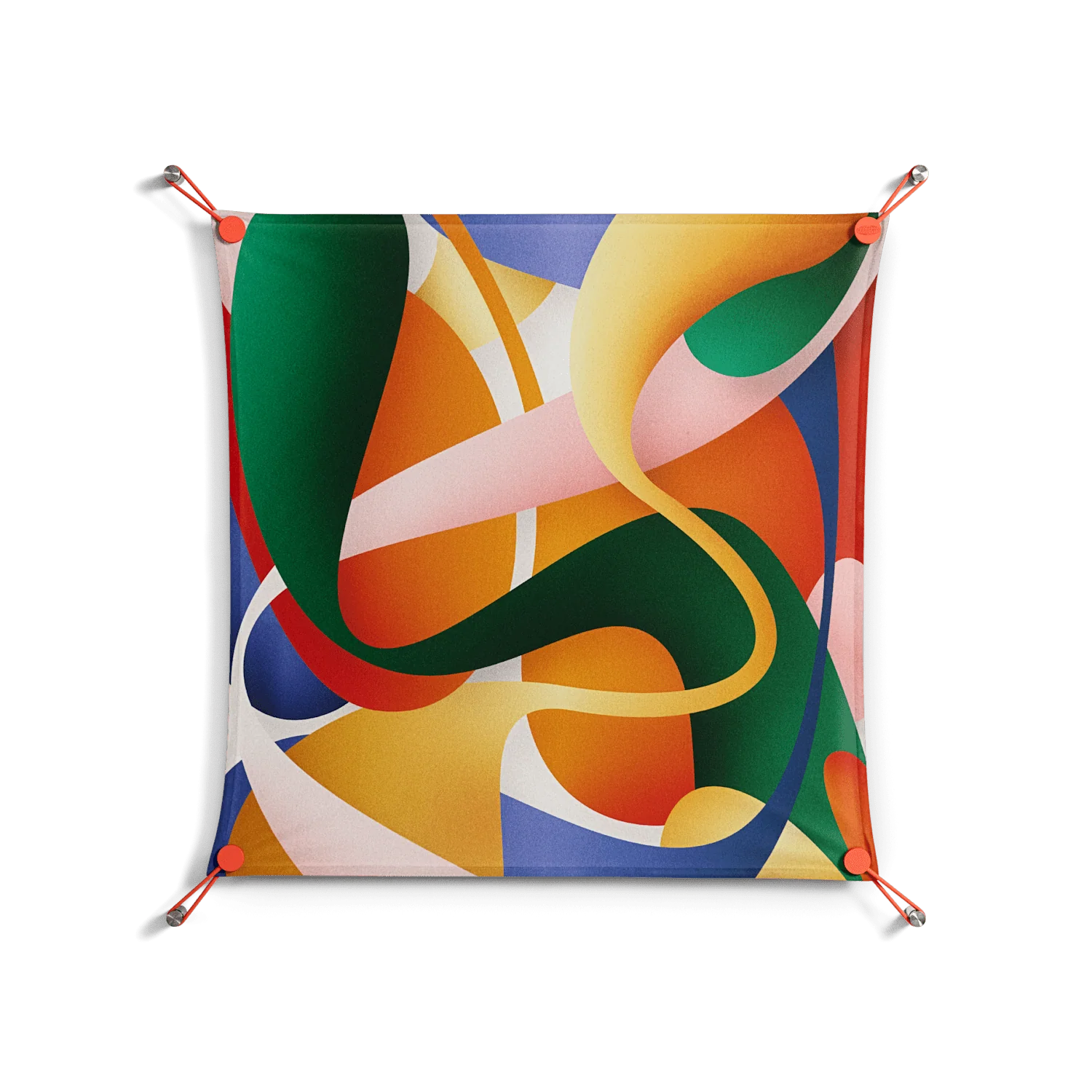 Gloss Zoom - Work On Wall - Vratislav Pecka - Orange - 70 x 70 cm