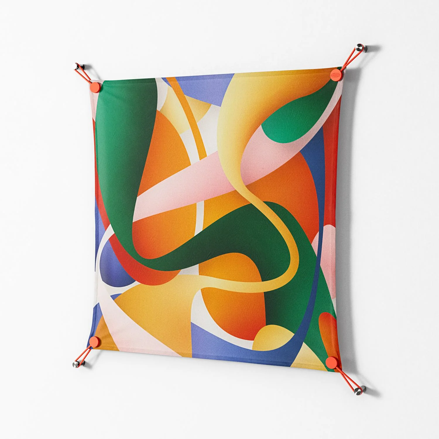 Gloss Zoom - Work On Wall - Vratislav Pecka - Orange - 70 x 70 cm - Image 2