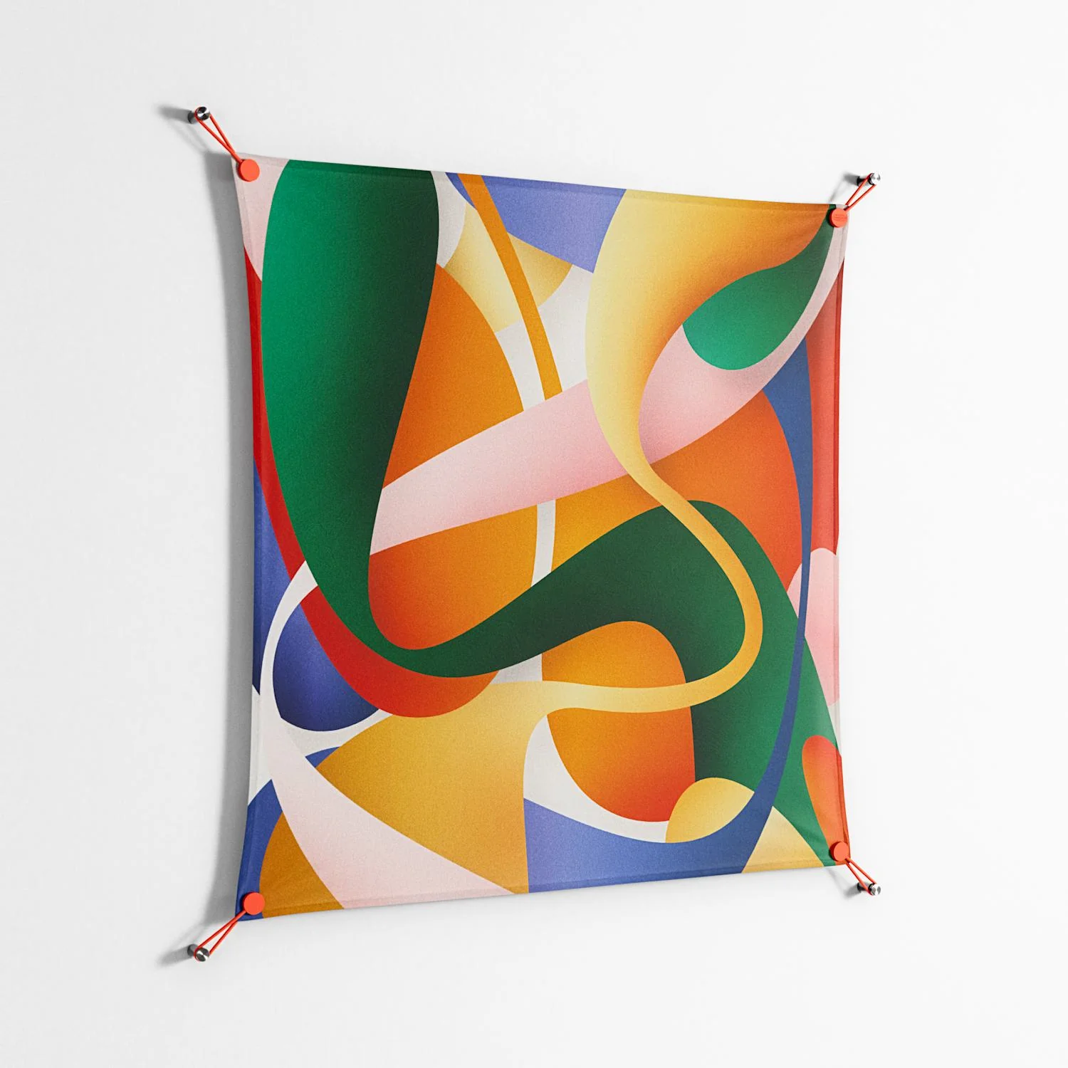 Gloss Zoom - Work On Wall - Vratislav Pecka - Orange - 90 x 90 cm - Image 2