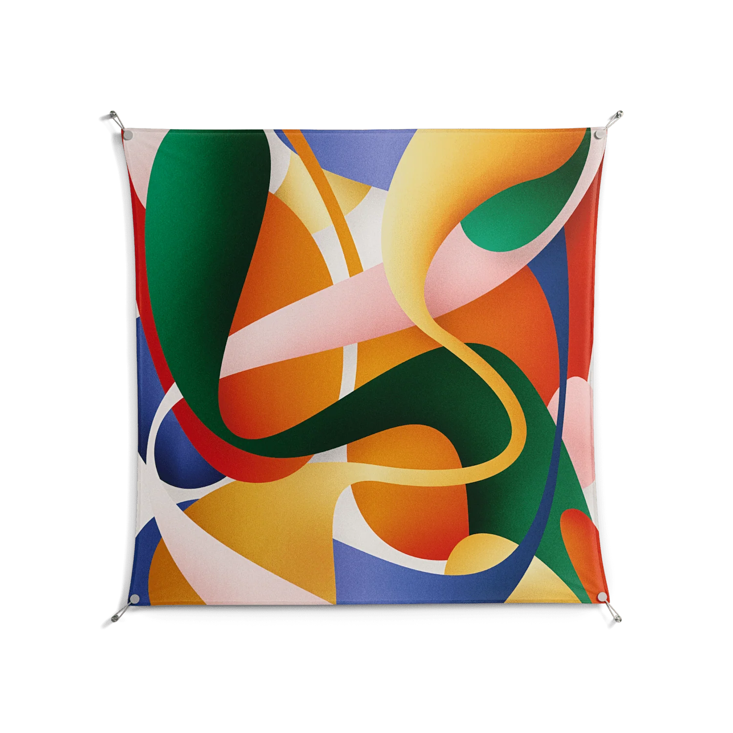 Gloss Zoom - Work On Wall - Vratislav Pecka - Silver - 140 x 140 cm