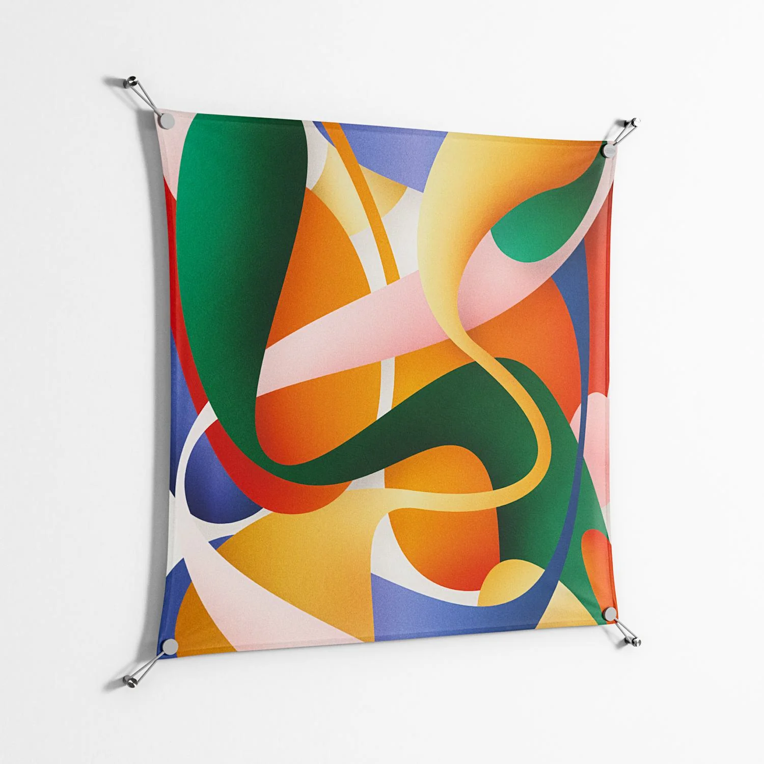 Gloss Zoom - Work On Wall - Vratislav Pecka - Silver - 90 x 90 cm - Image 2