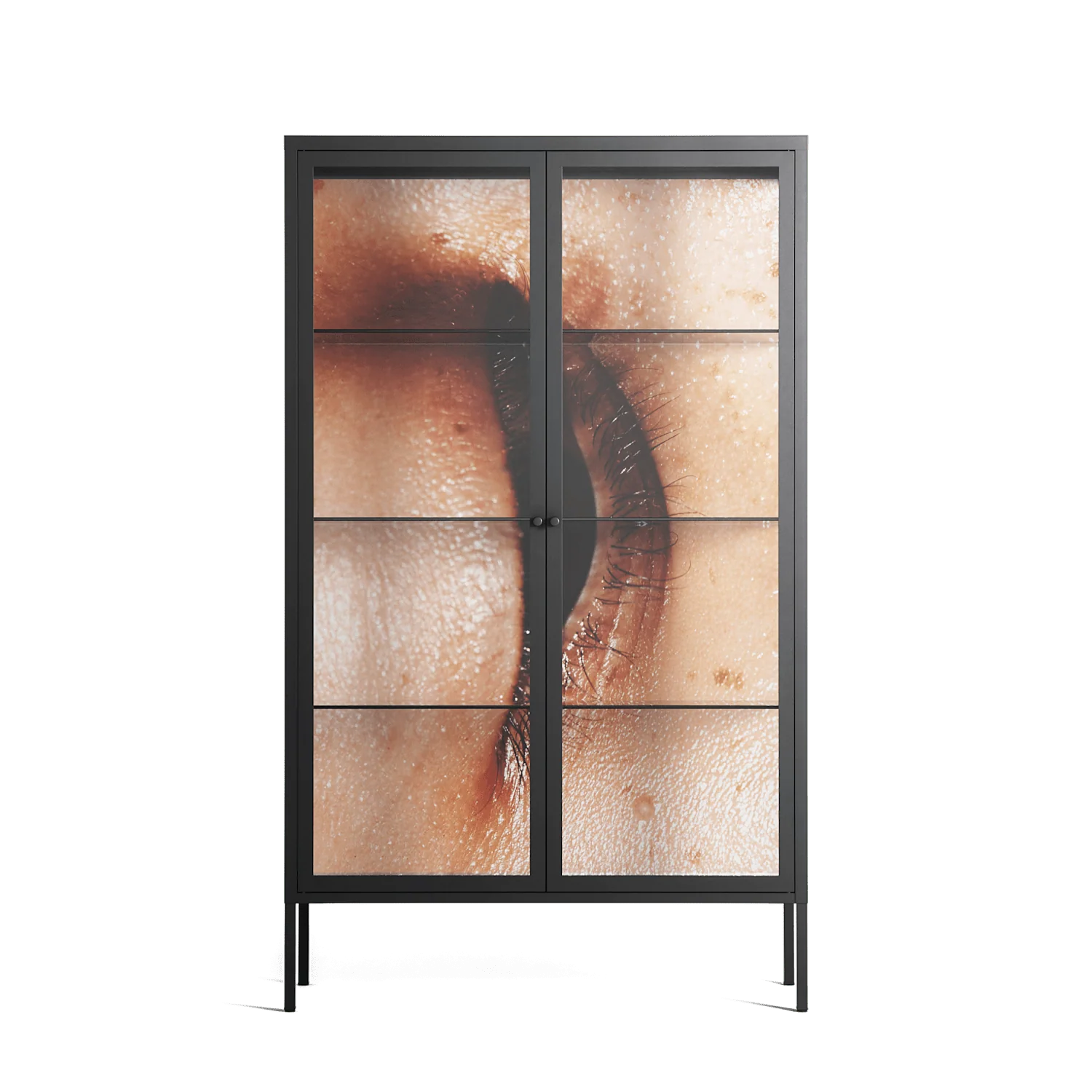 Glow - Cabinet - Nadia Ryder - Antracite - Clear glass