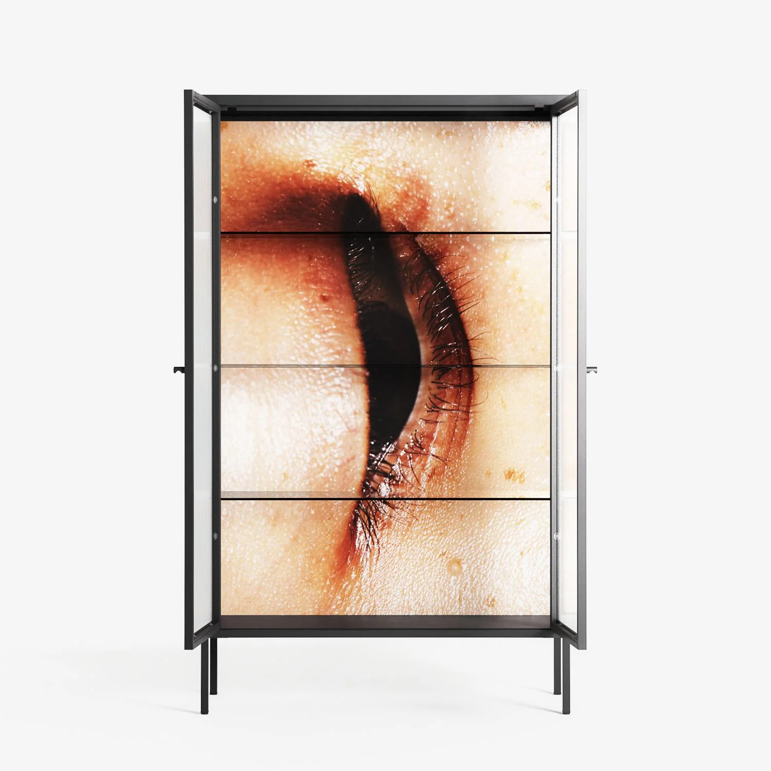 Glow - Cabinet - Nadia Ryder - Antracite - Reeded glass - Image 3