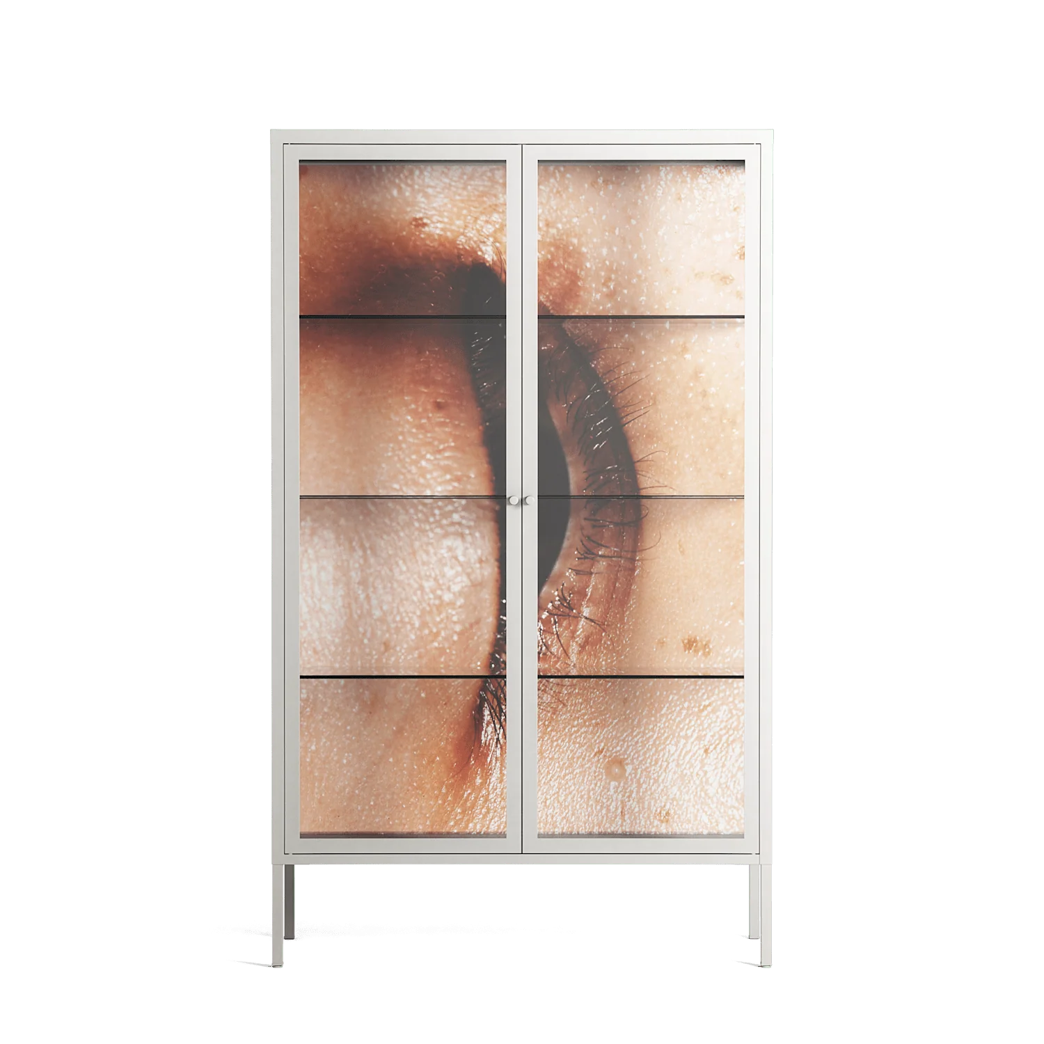Glow - Cabinet - Nadia Ryder - Chalk - Clear glass