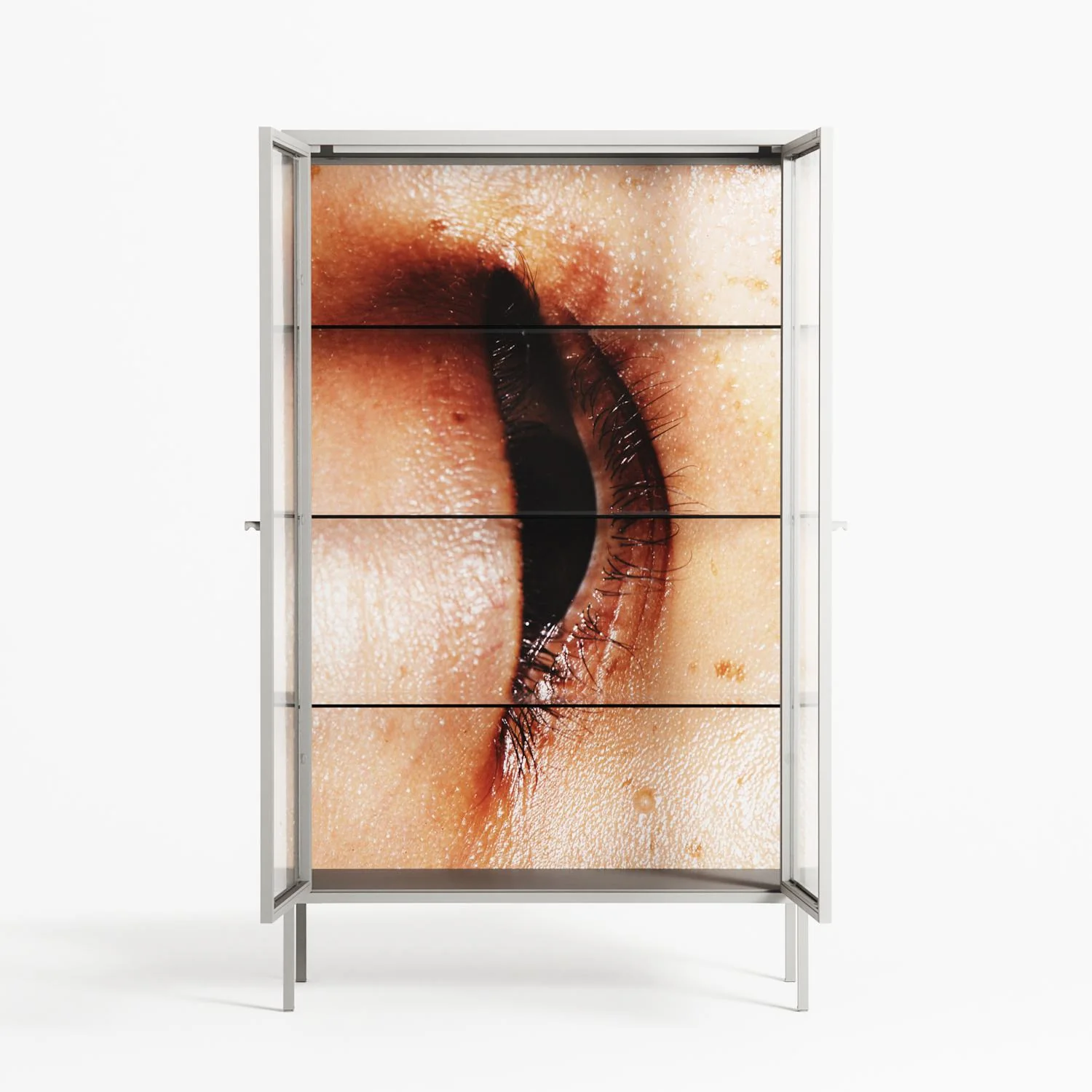 Glow - Cabinet - Nadia Ryder - Chalk - Clear glass - Image 3