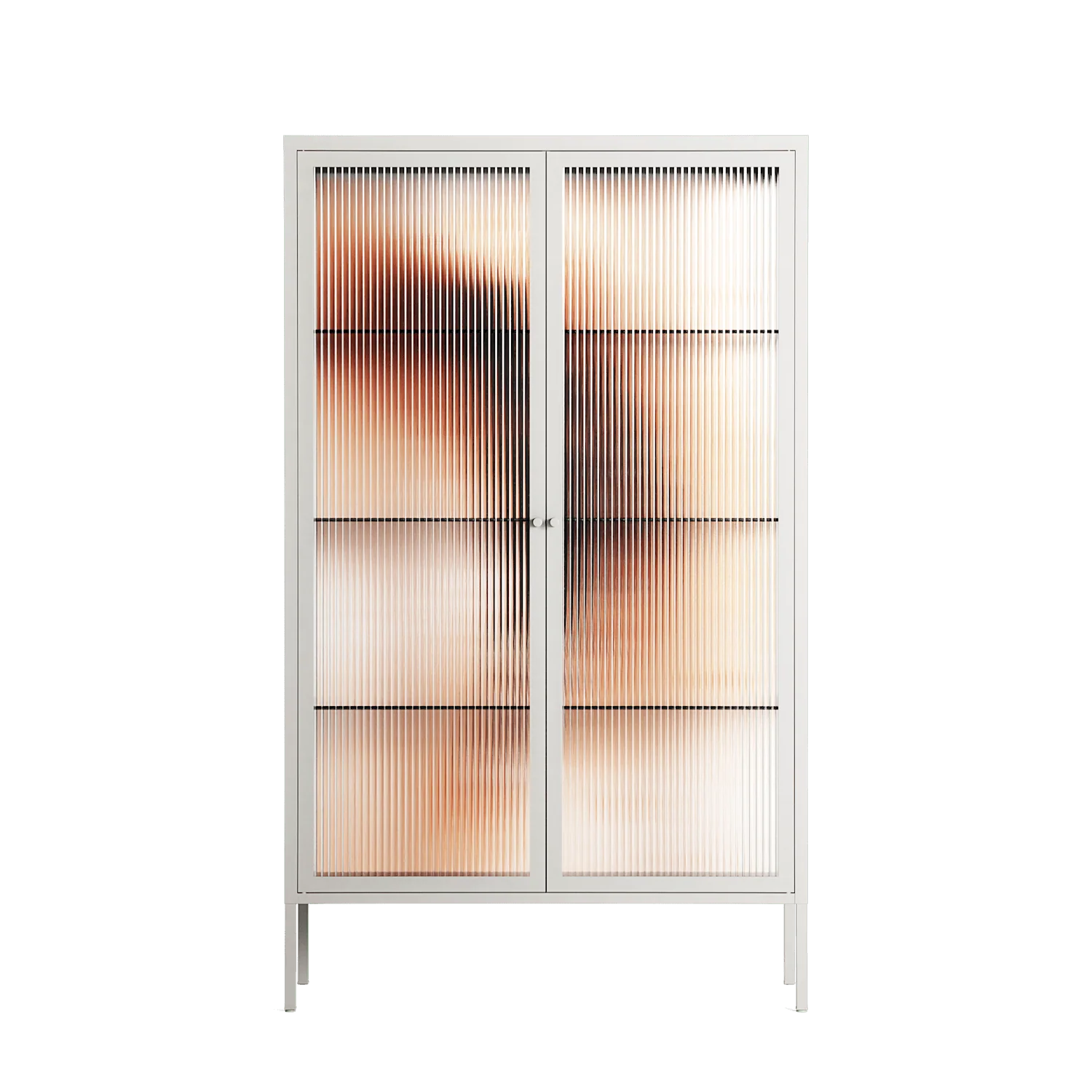 Glow - Cabinet - Nadia Ryder - Chalk - Reeded glass