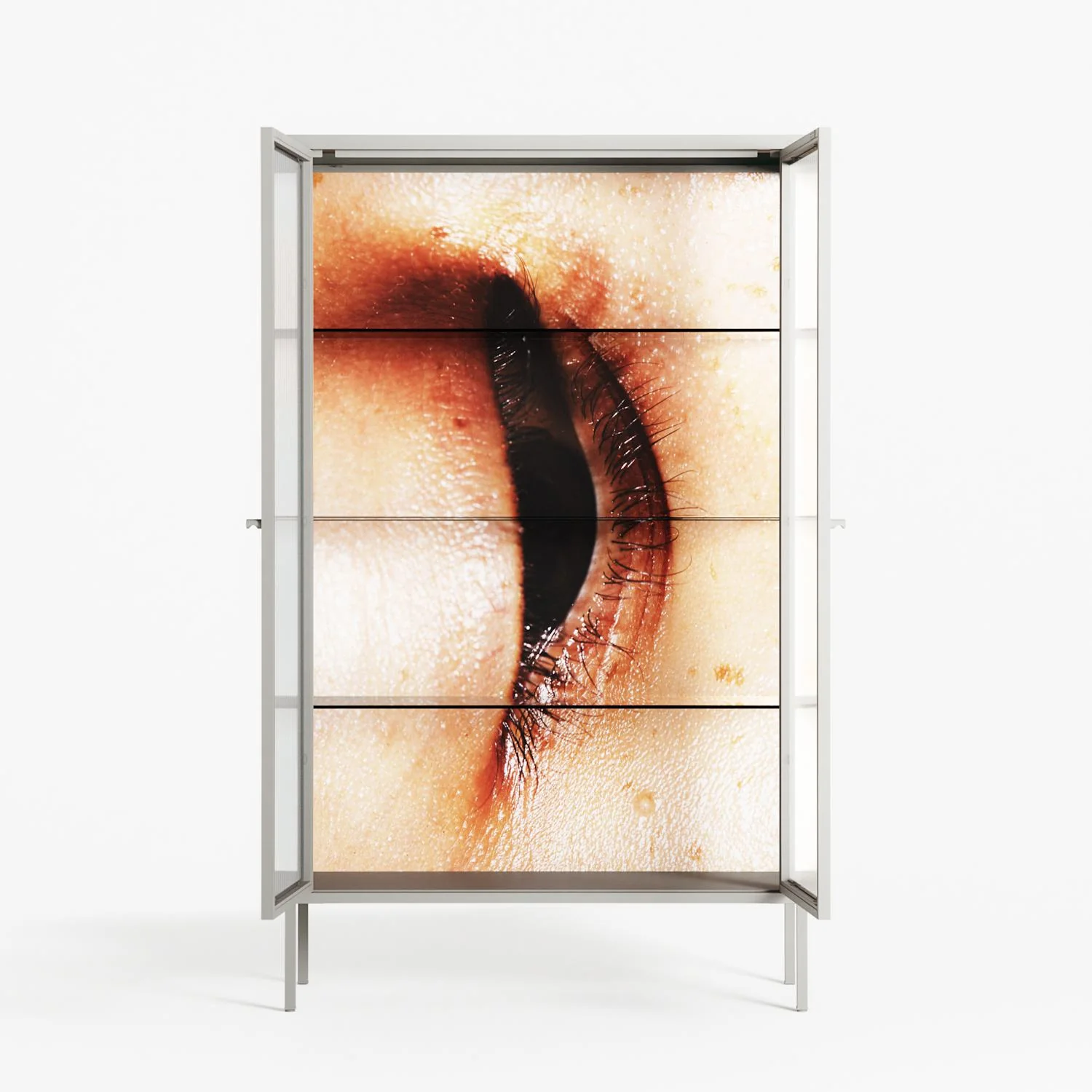 Glow - Cabinet - Nadia Ryder - Chalk - Reeded glass - Image 3