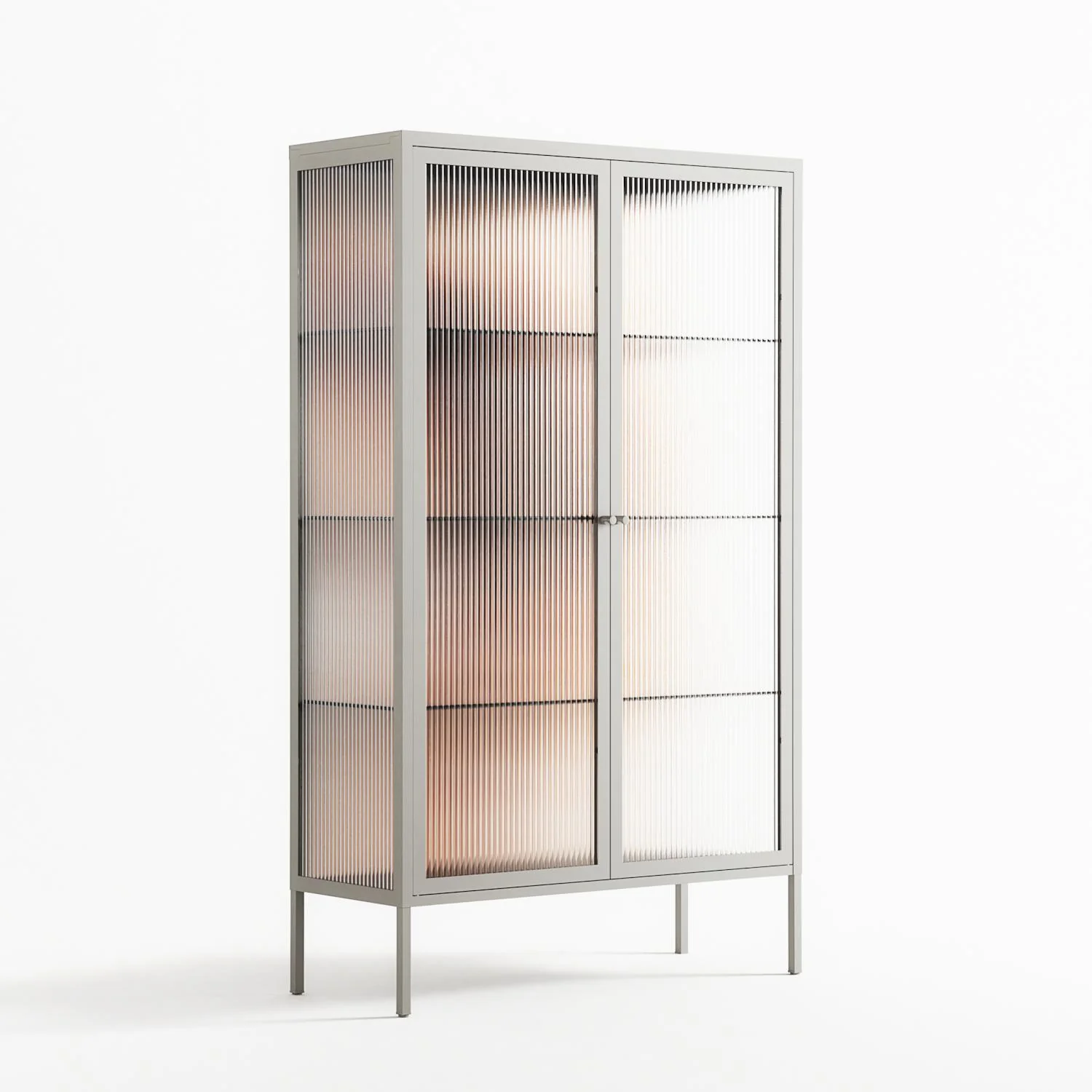 Glow - Cabinet - Nadia Ryder - Chalk - Reeded glass - Image 4