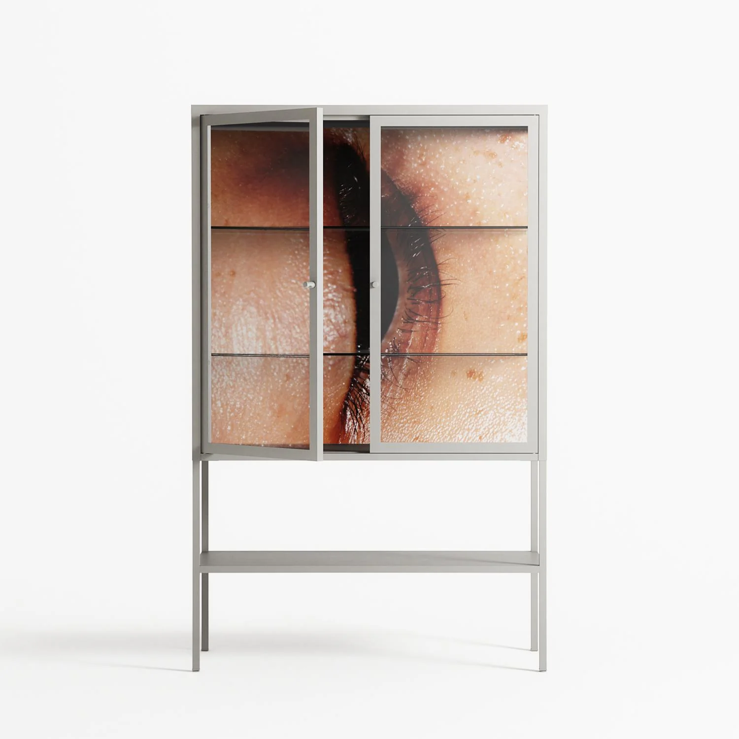 Glow - Loft Cabinet - Nadia Ryder - Chalk - Clear glass - Image 2
