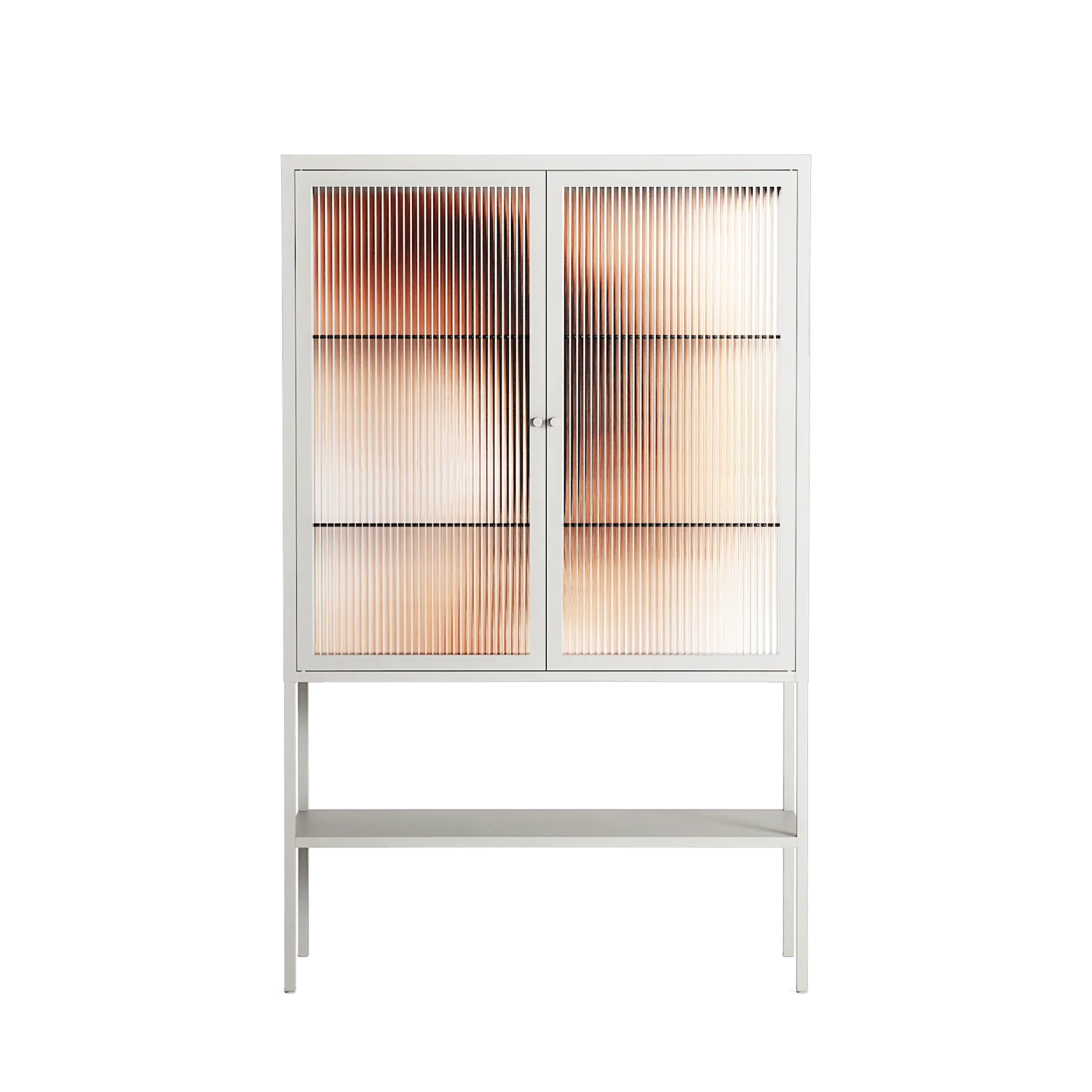 Glow - Loft Cabinet - Nadia Ryder - Chalk - Reeded glass