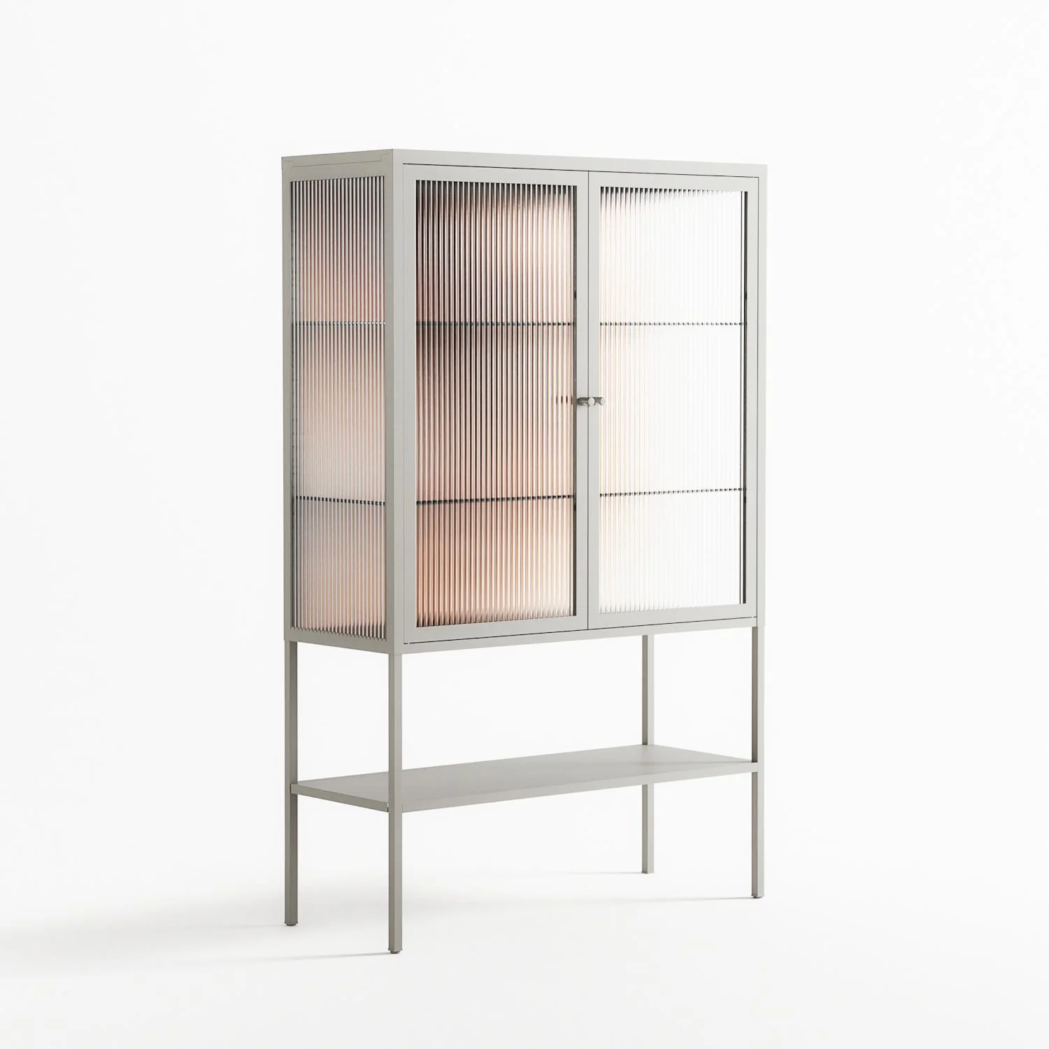 Glow - Loft Cabinet - Nadia Ryder - Chalk - Reeded glass - Image 4