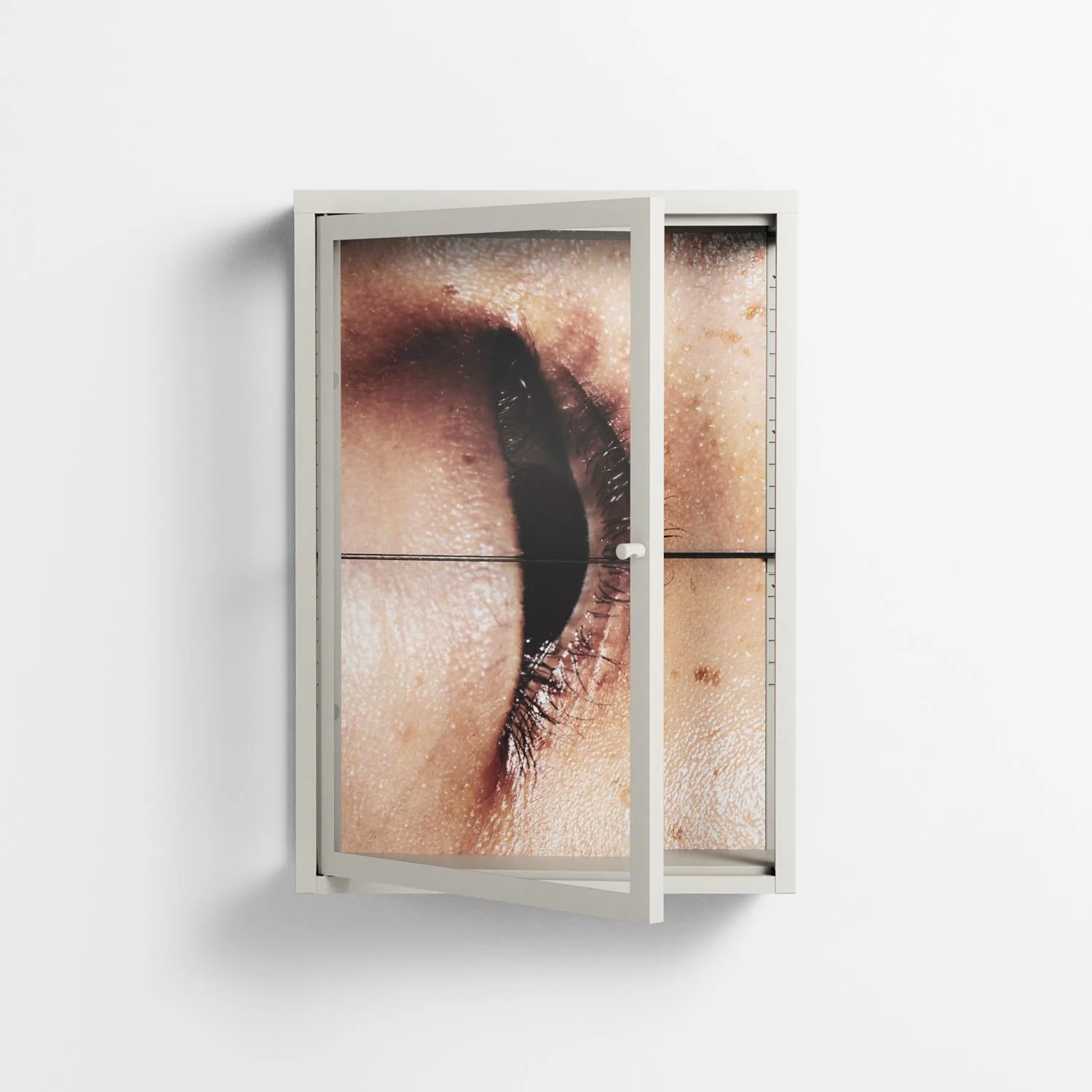 Glow - Wall Cabinet - Nadia Ryder - Chalk - Clear glass - Image 2