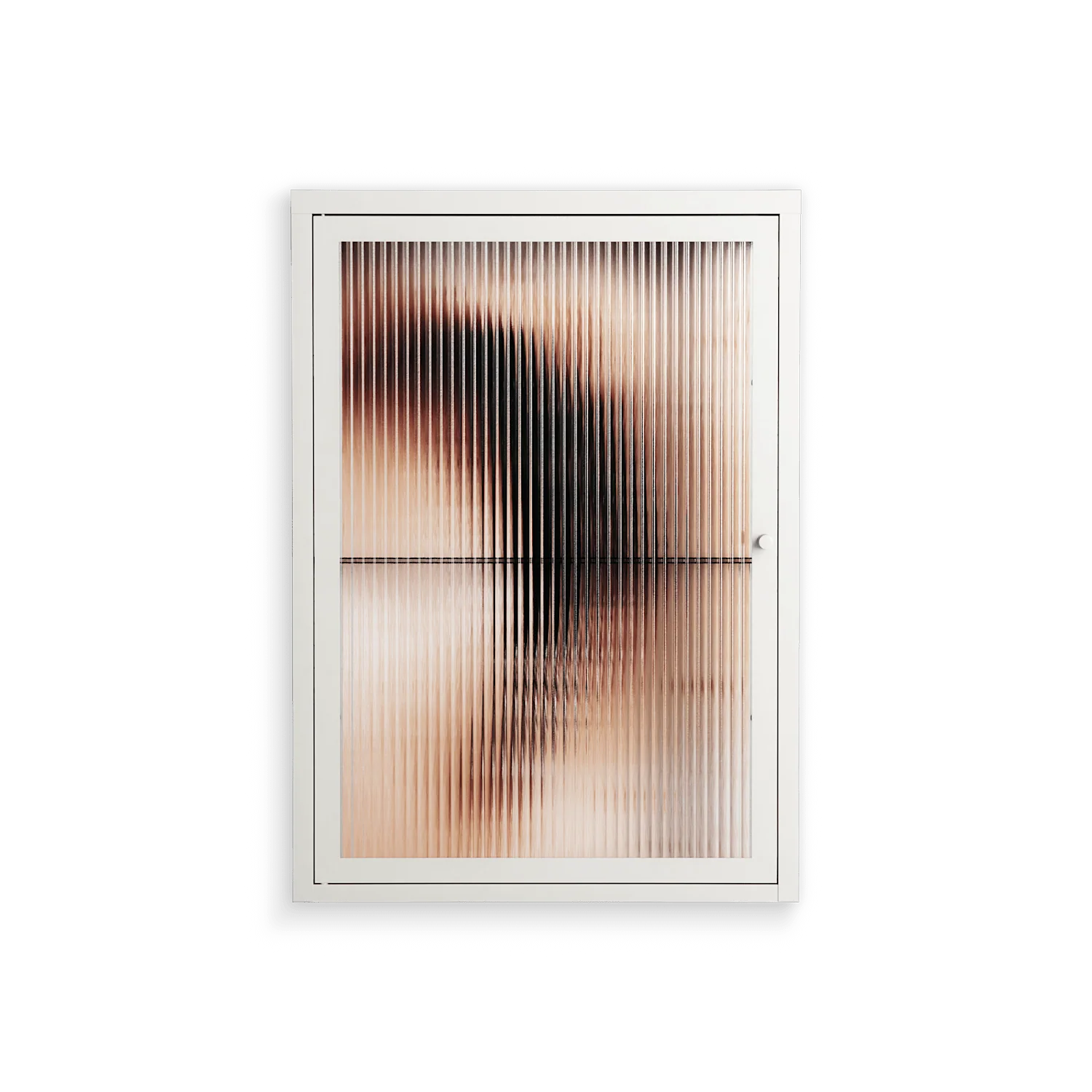 Glow - Wall Cabinet - Nadia Ryder - Chalk - Reeded glass