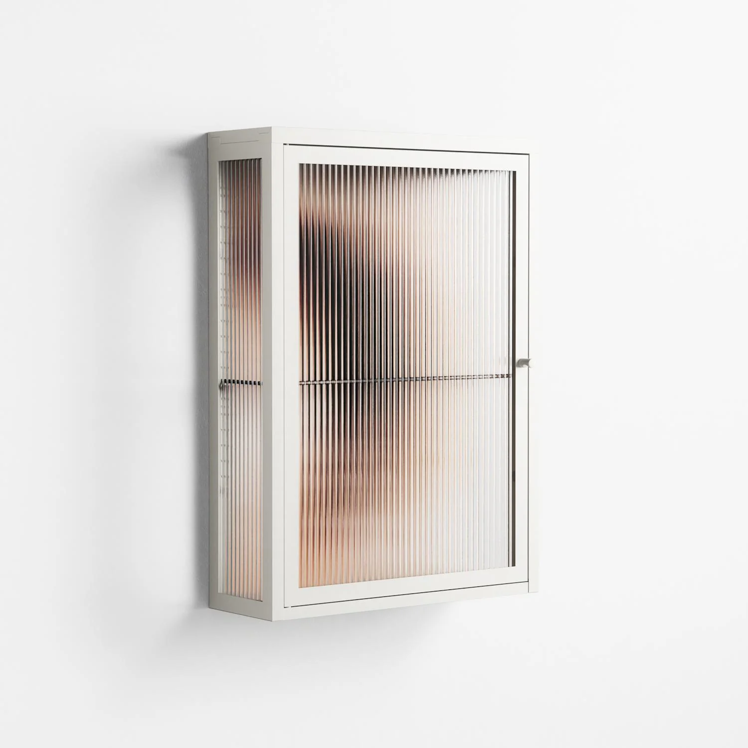 Glow - Wall Cabinet - Nadia Ryder - Chalk - Reeded glass - Image 4